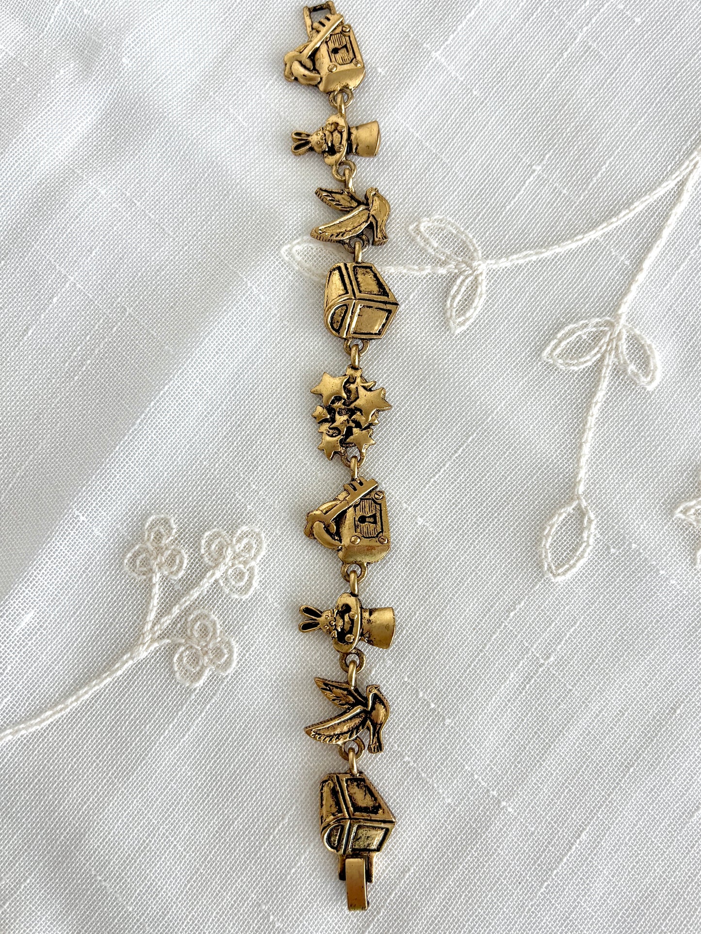 1995 Bergdorf Goodman Gold Magician Charm Bracelet