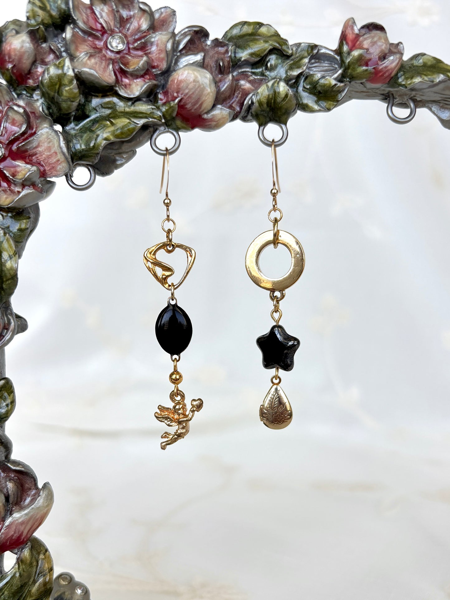 “Good Heavens” Locket Earrings
