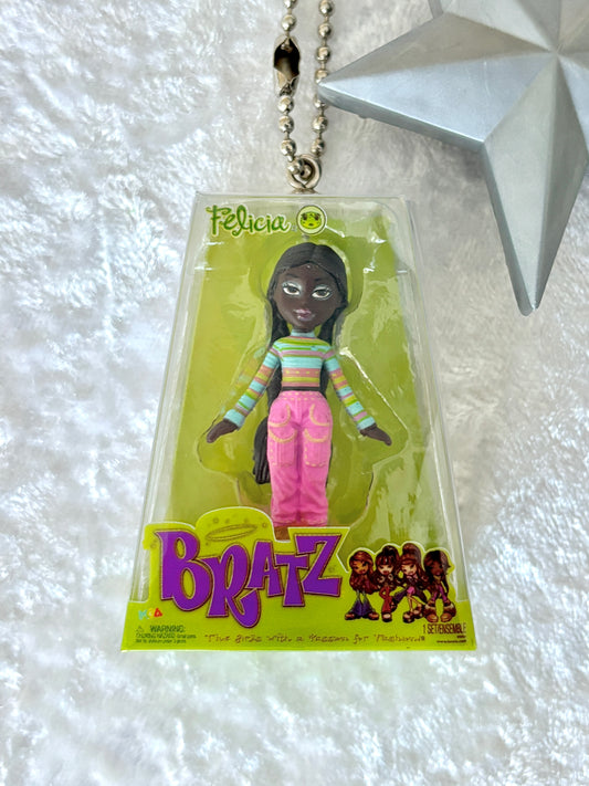Bratz "Bratz Pack" Charmed Keychain - Felicia w/ Silver Star Brush