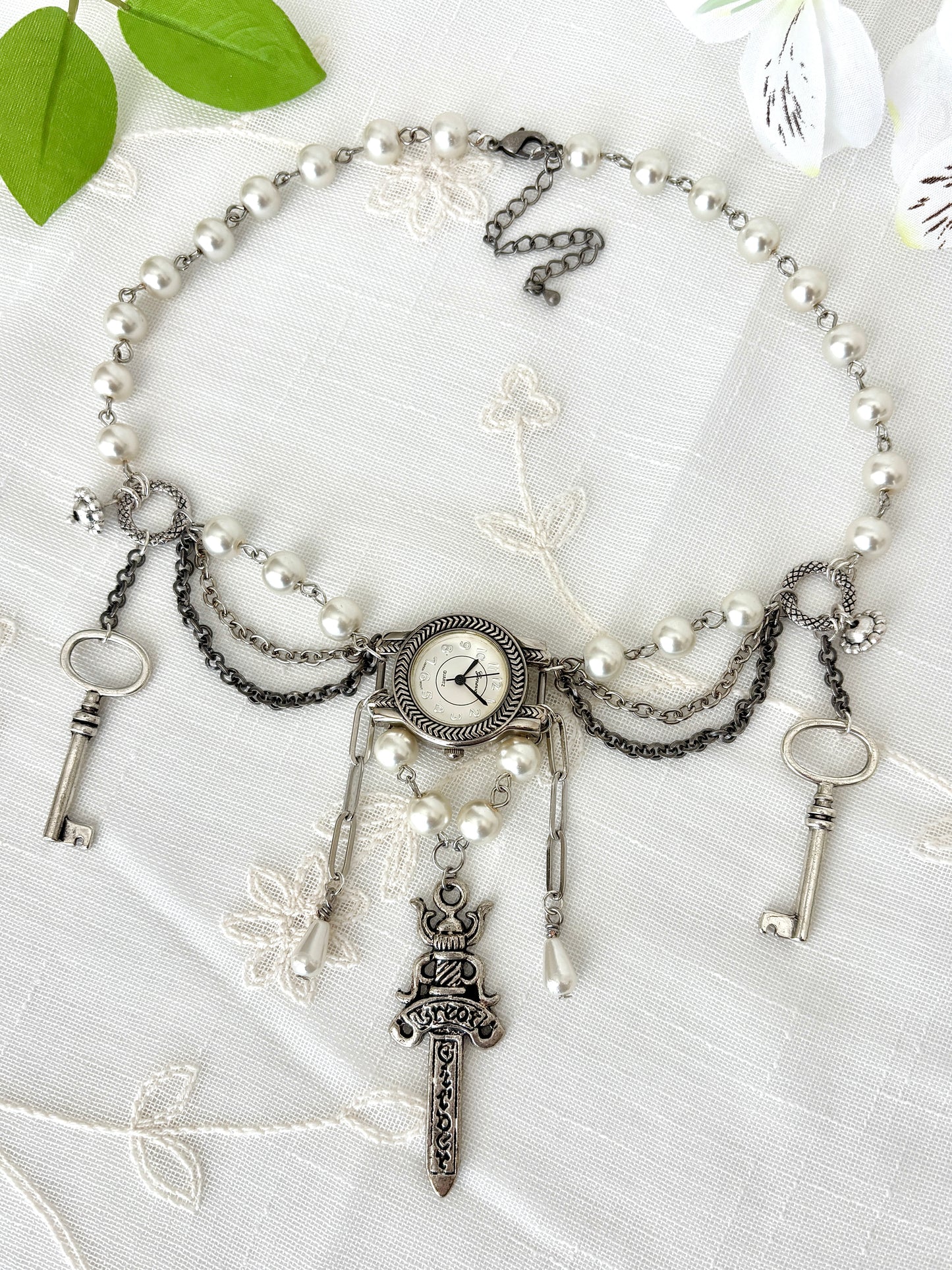 "Re-u-Knighted" Watch Necklace