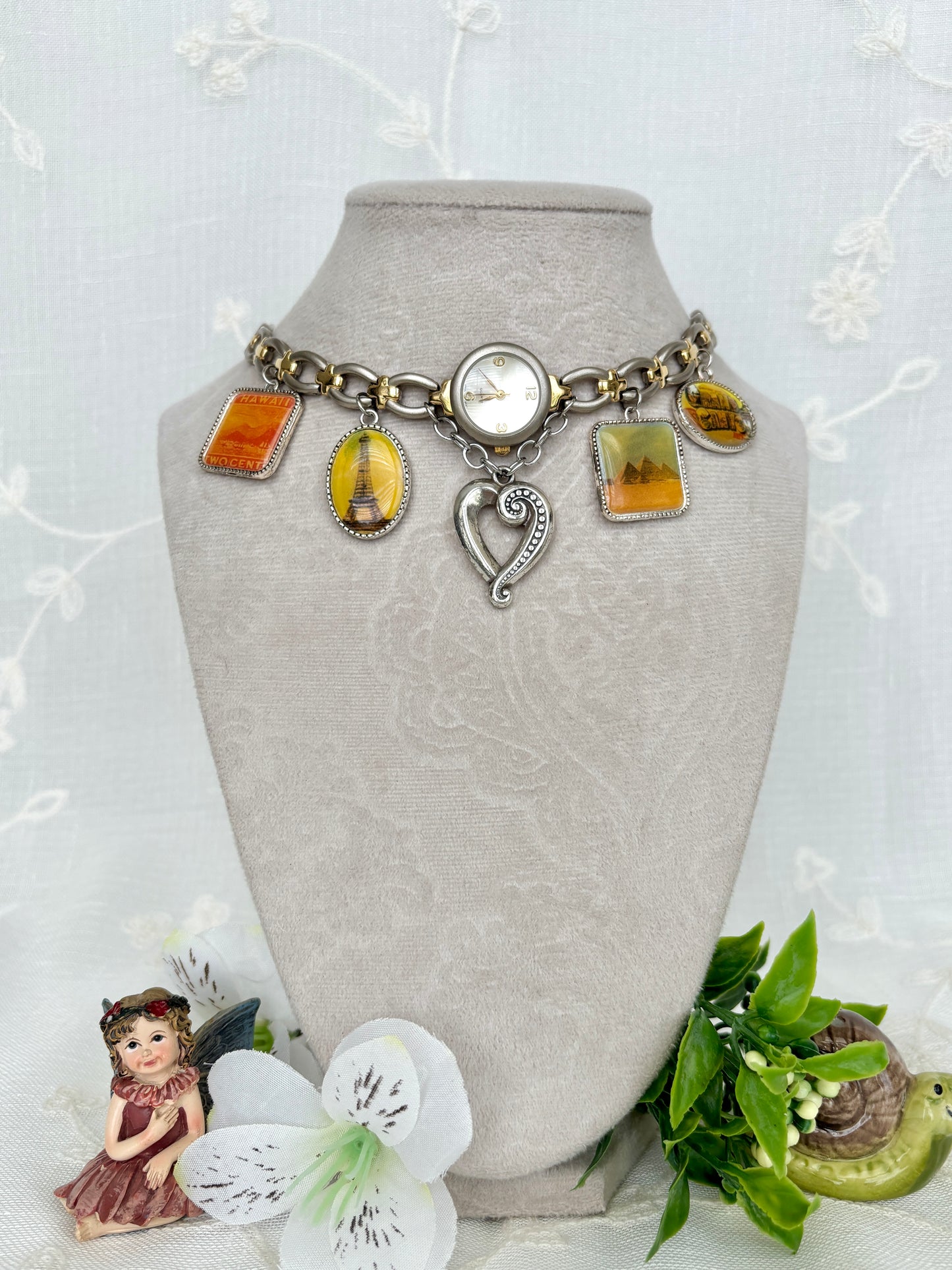 "Around Town" Watch Necklace