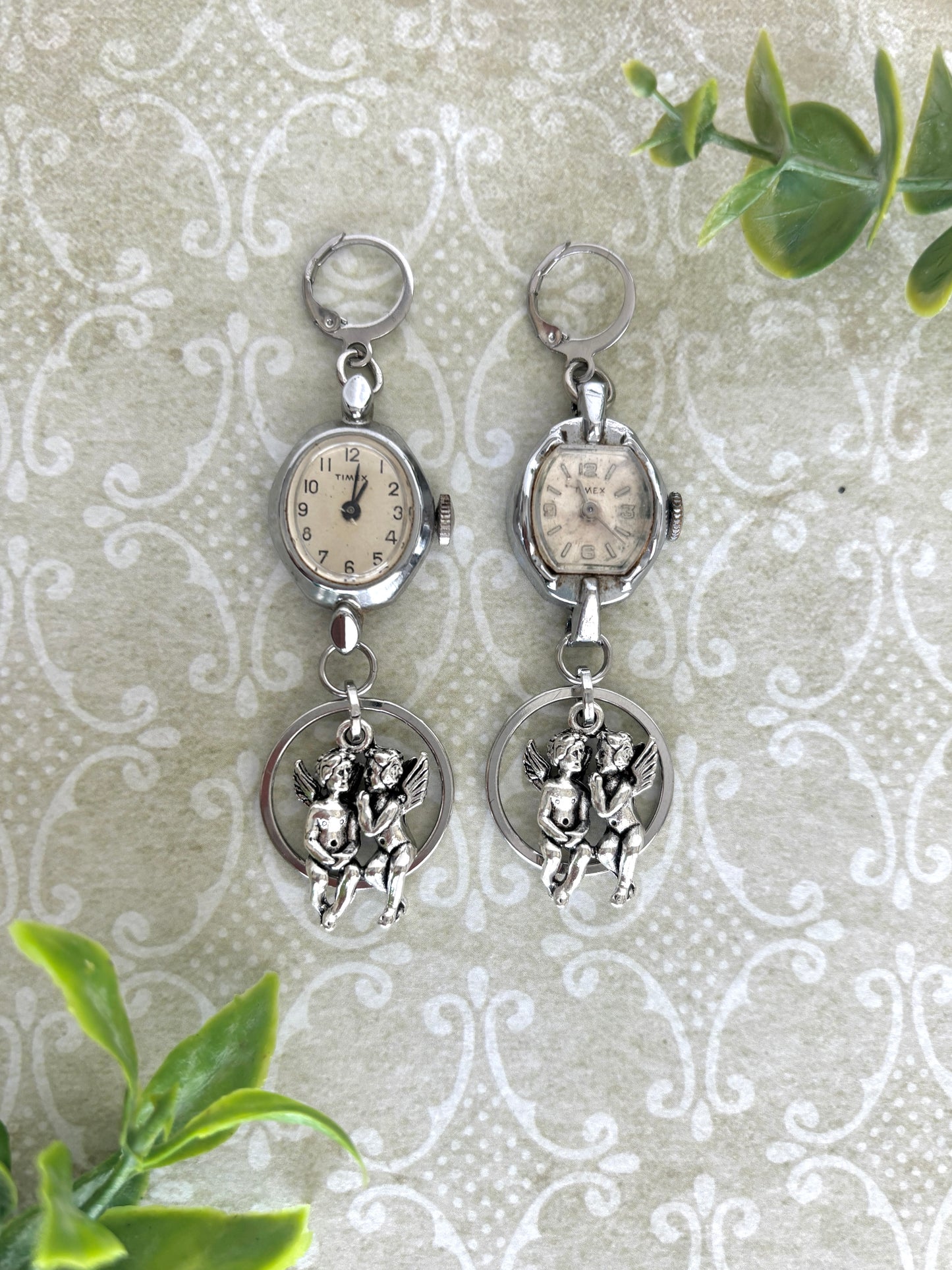 "Between Us" Watch Earrings