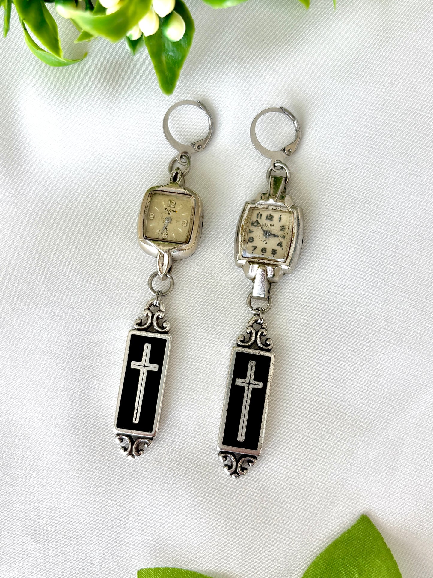 "Reverence" Watch Earrings