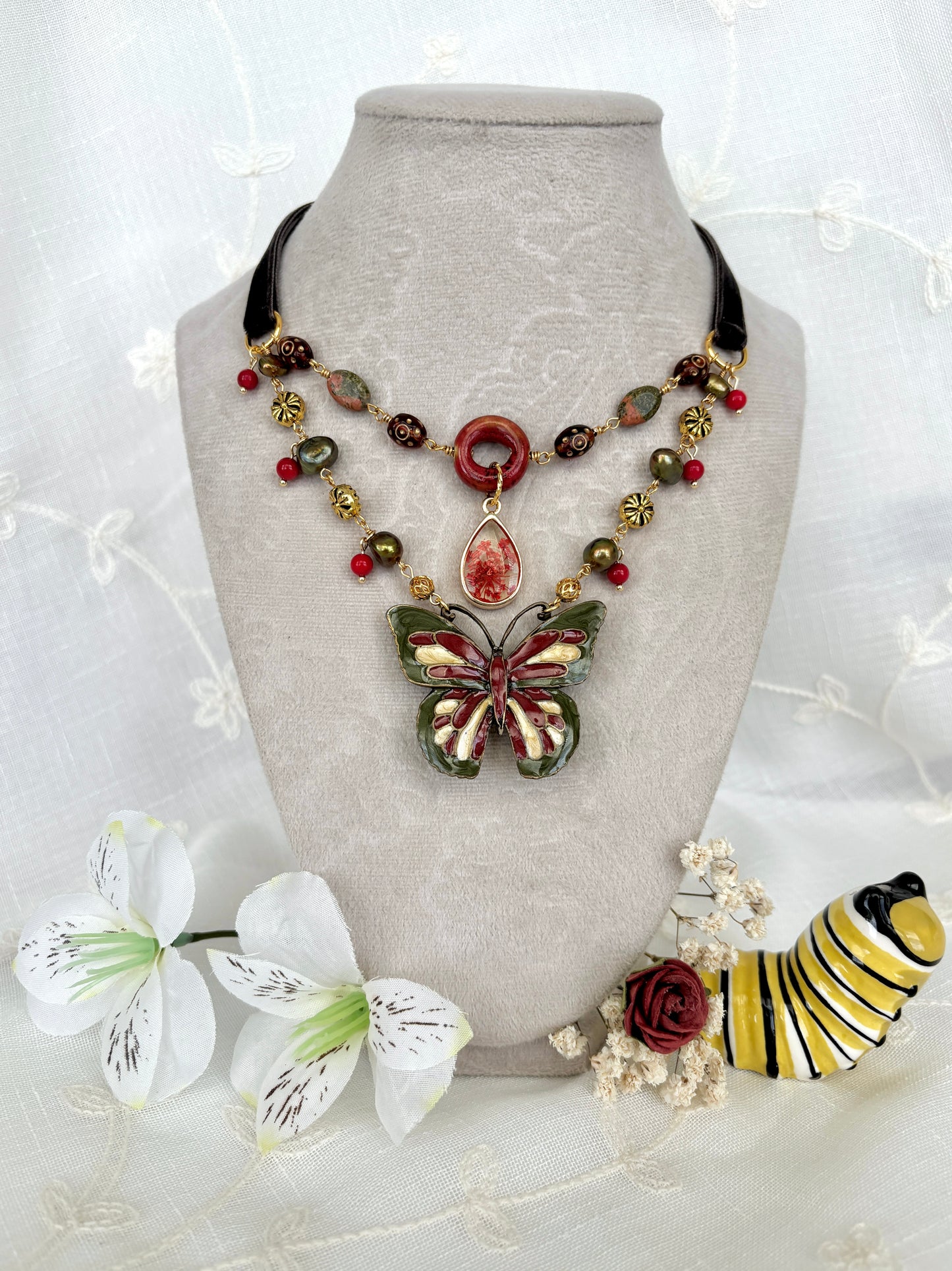 Asterope Butterfly Necklace