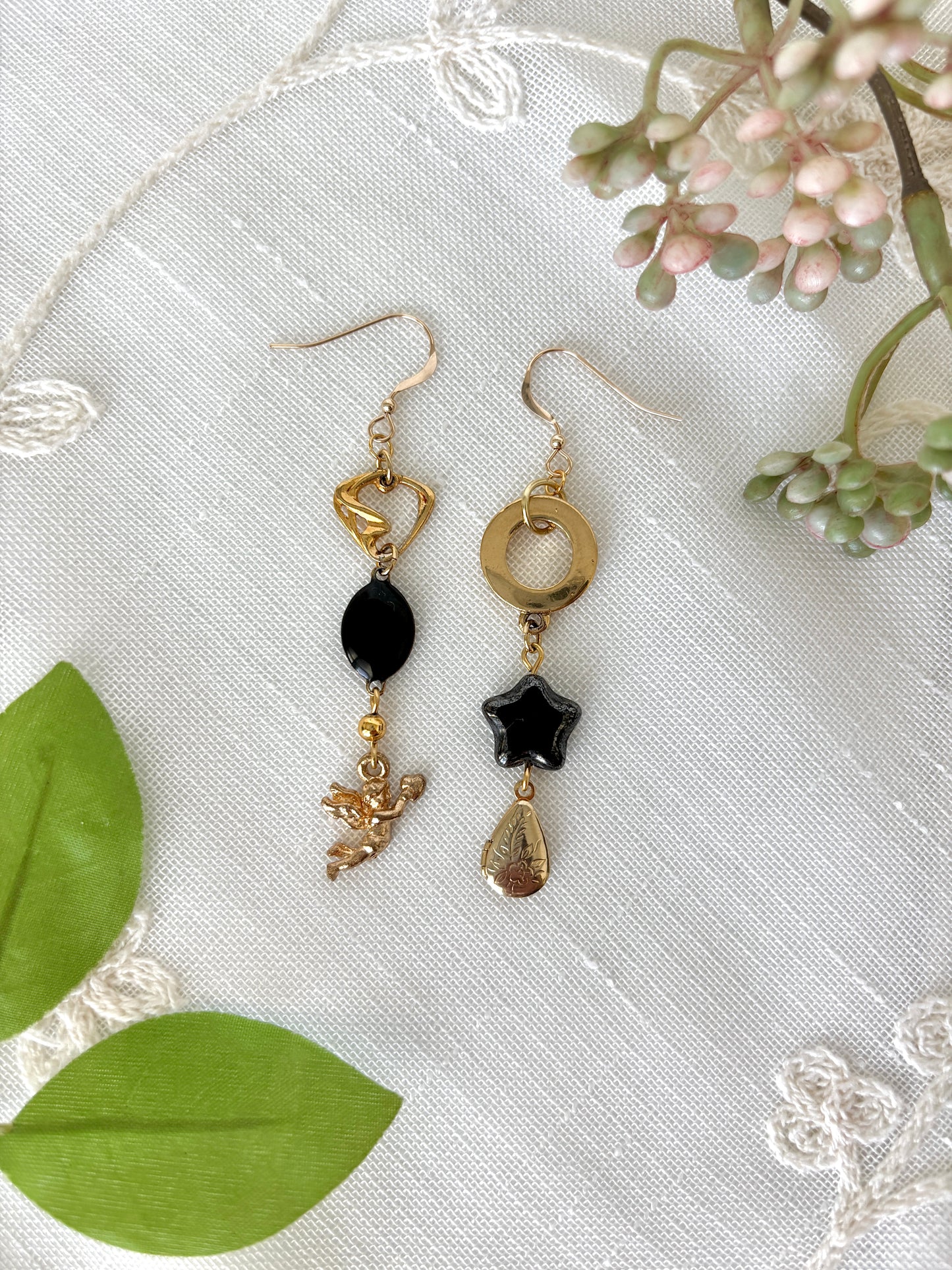 “Good Heavens” Locket Earrings