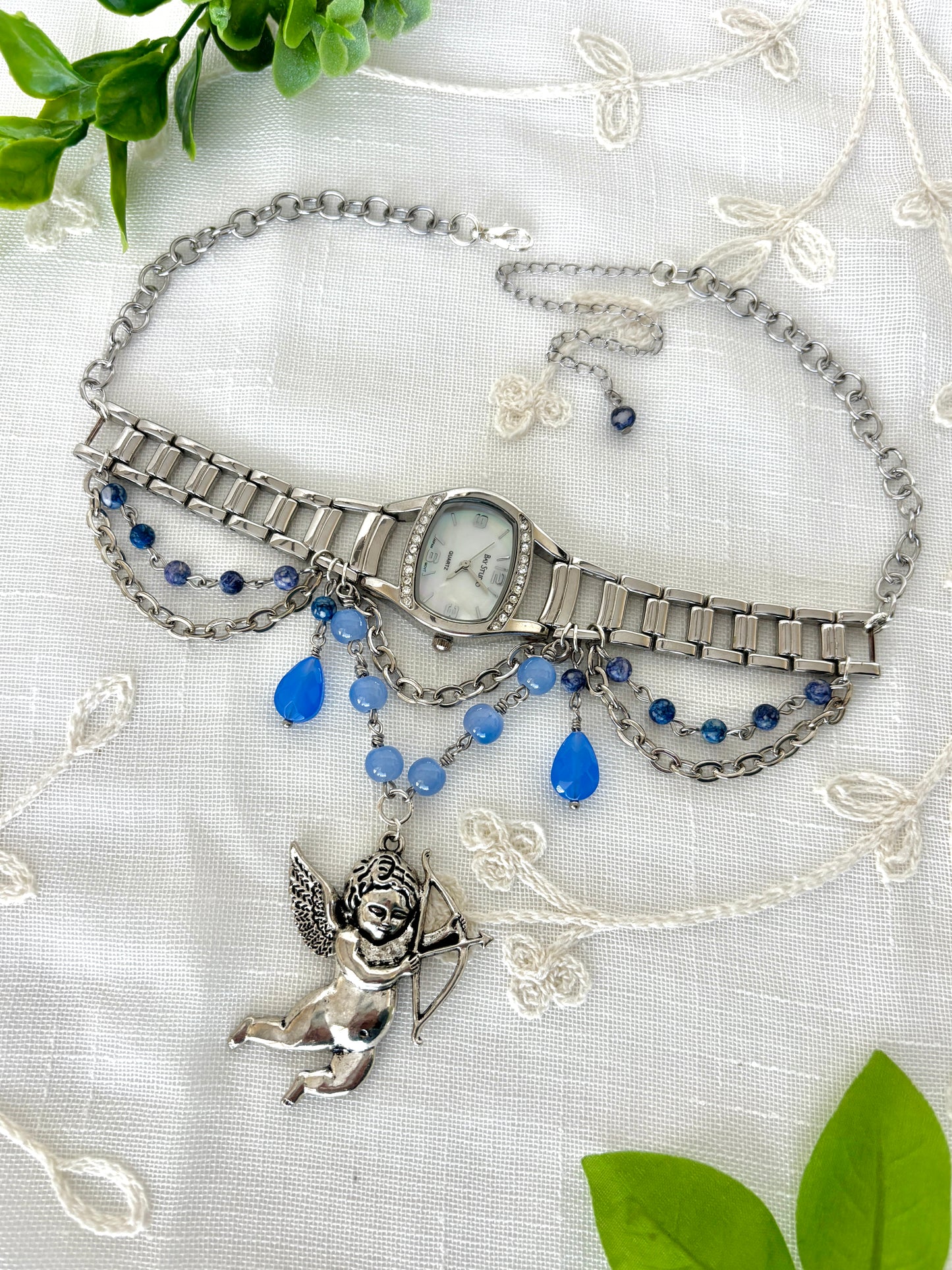 "Cupid Shuffle" Watch Necklace