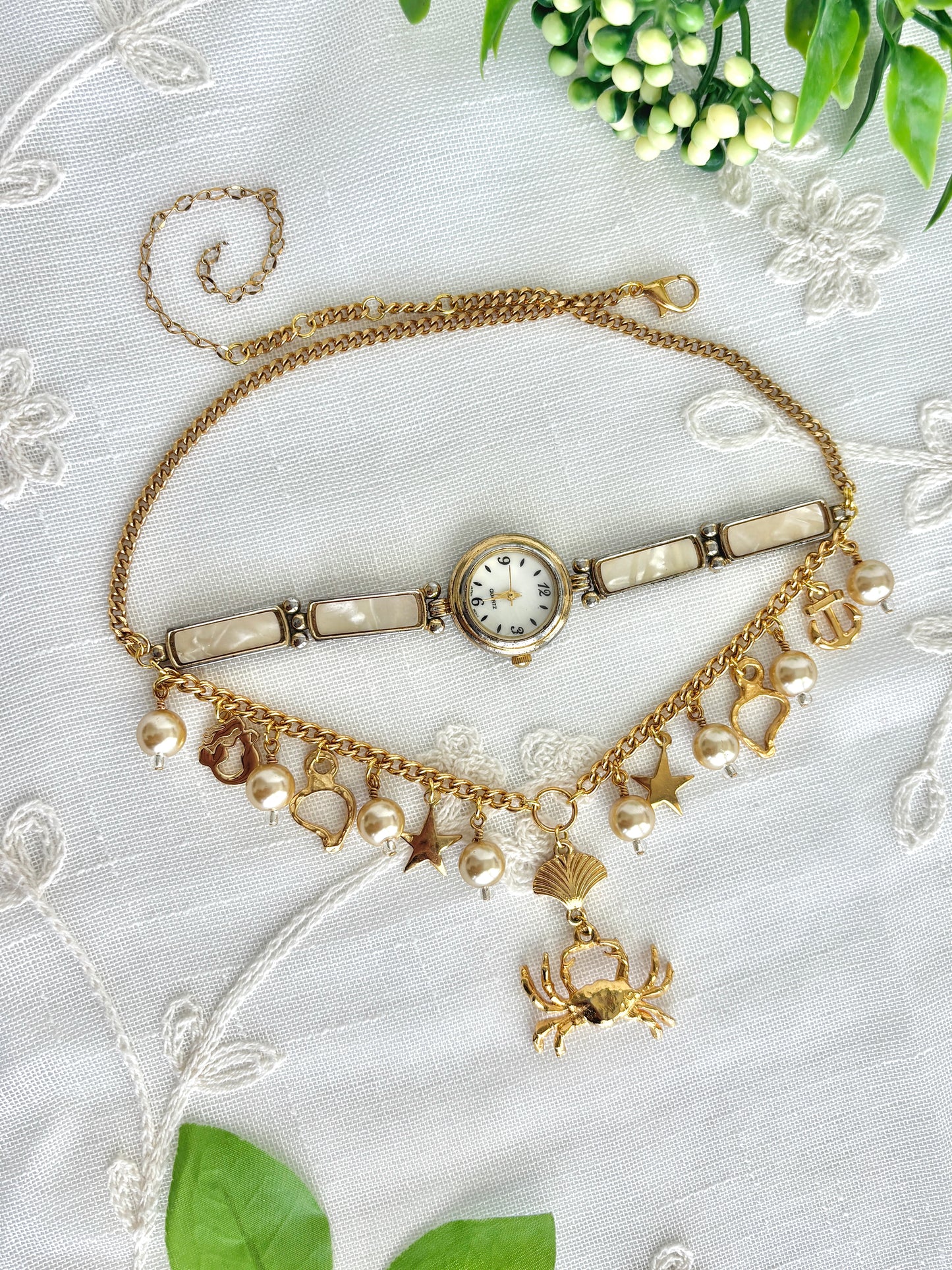 “Holy Crab” Watch Necklace