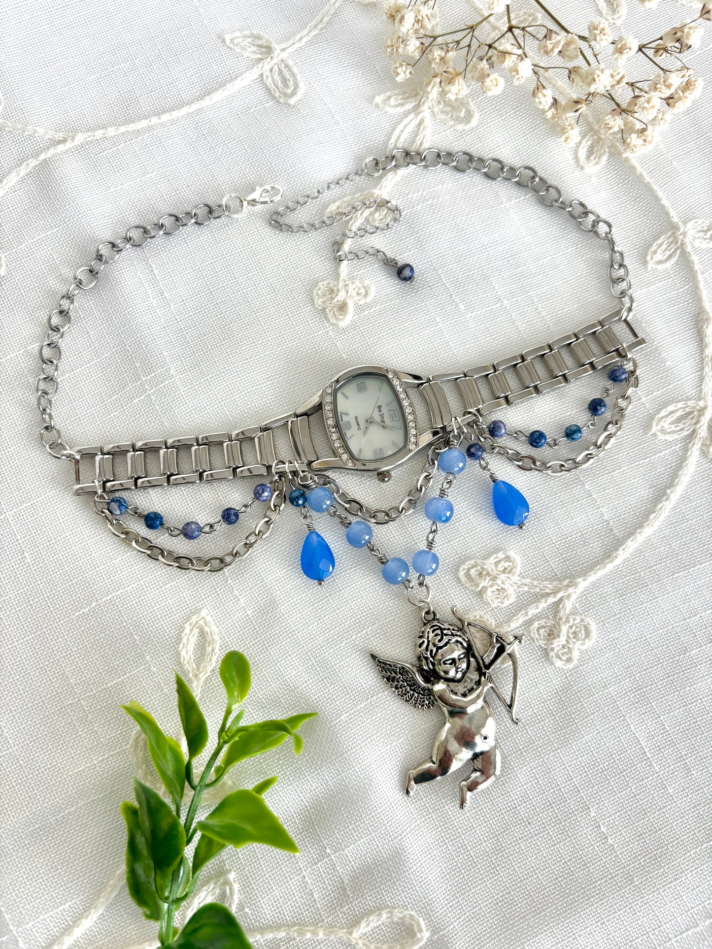 "Cupid Shuffle" Watch Necklace