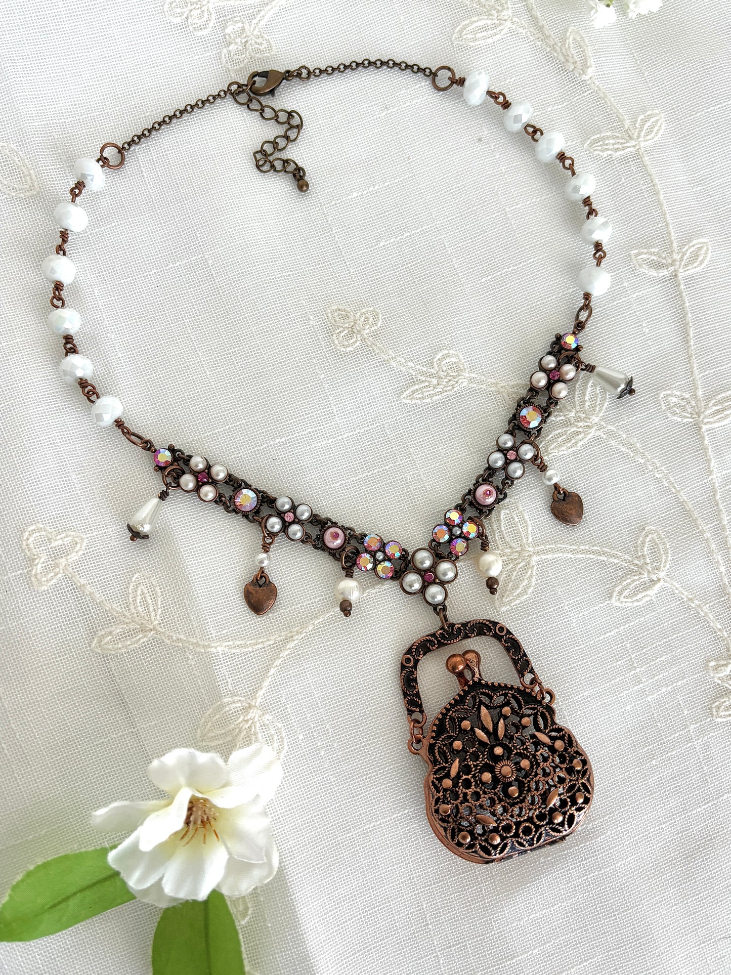 "Trinket Trap" Coin Purse Pendant Necklace