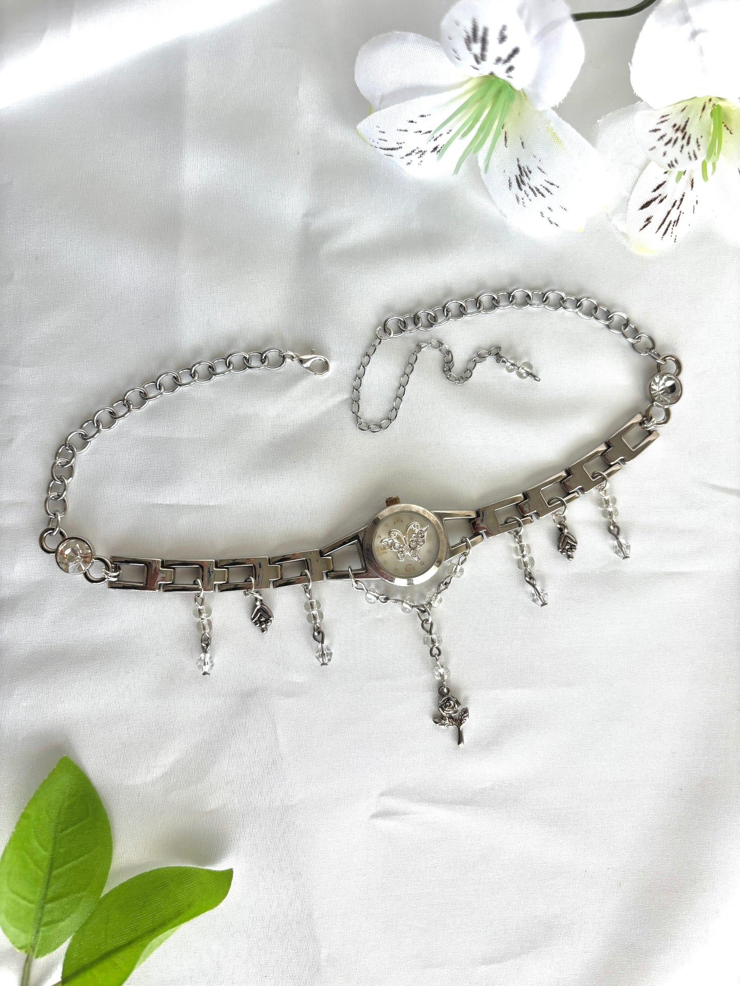 "Delicate Lustere" Watch Necklace