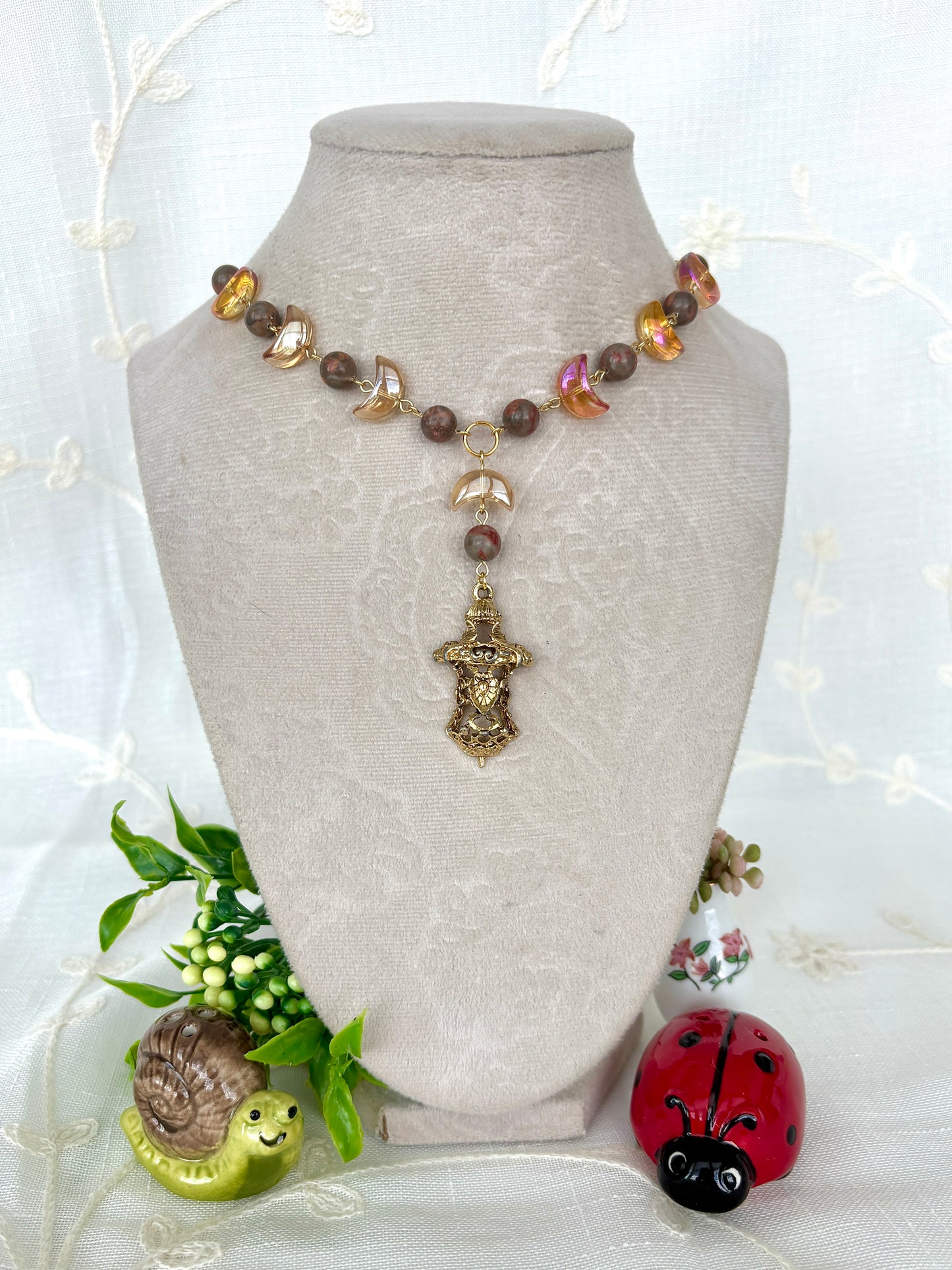 “Golden Phases” Necklace