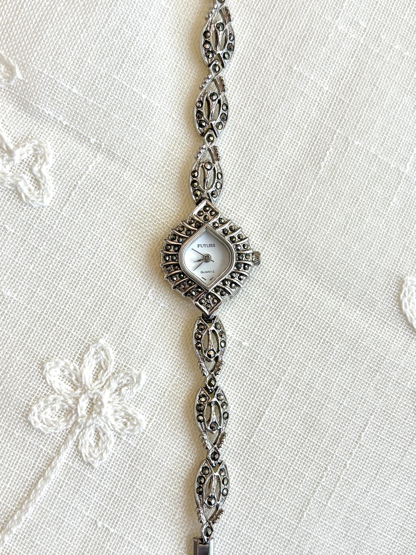 Futura Marcasite Art Deco Style Watch