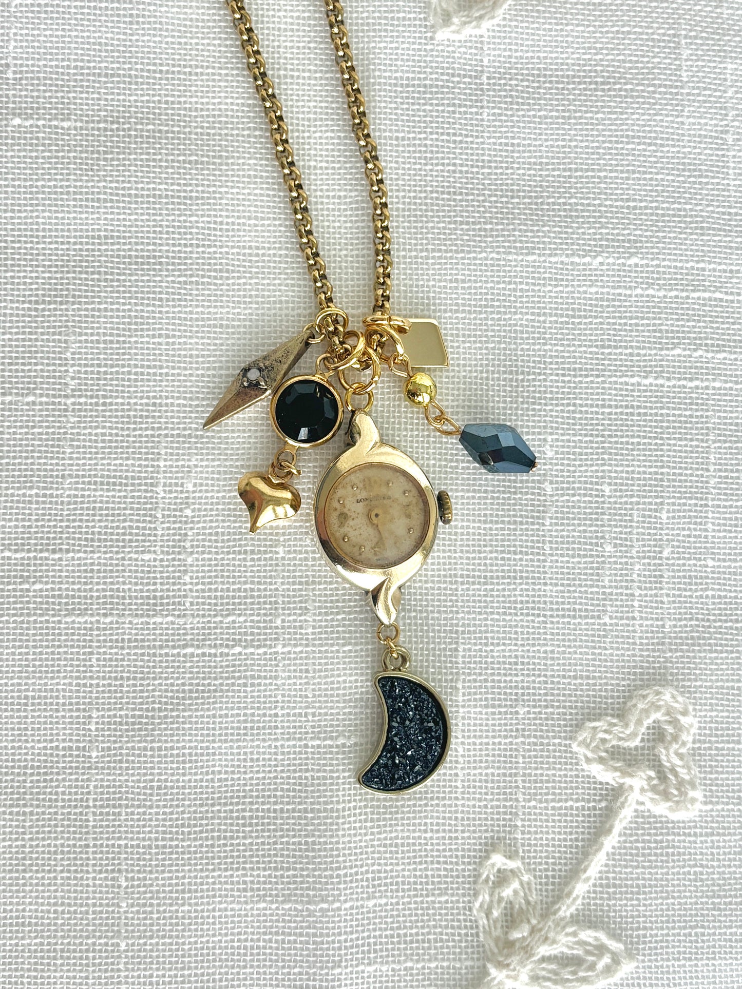 Gold Longines - Watch Charm Necklace