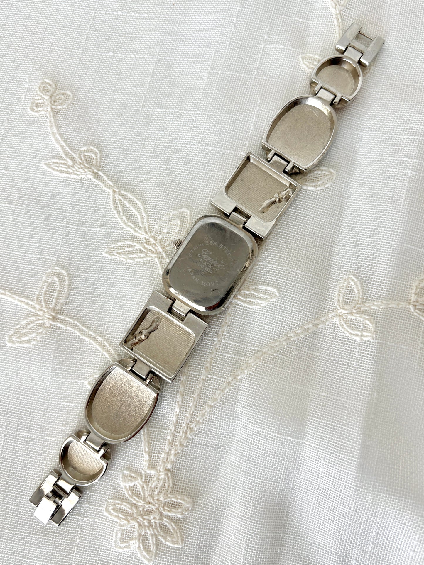 Geneva Colorful Enamel Platinum Watch