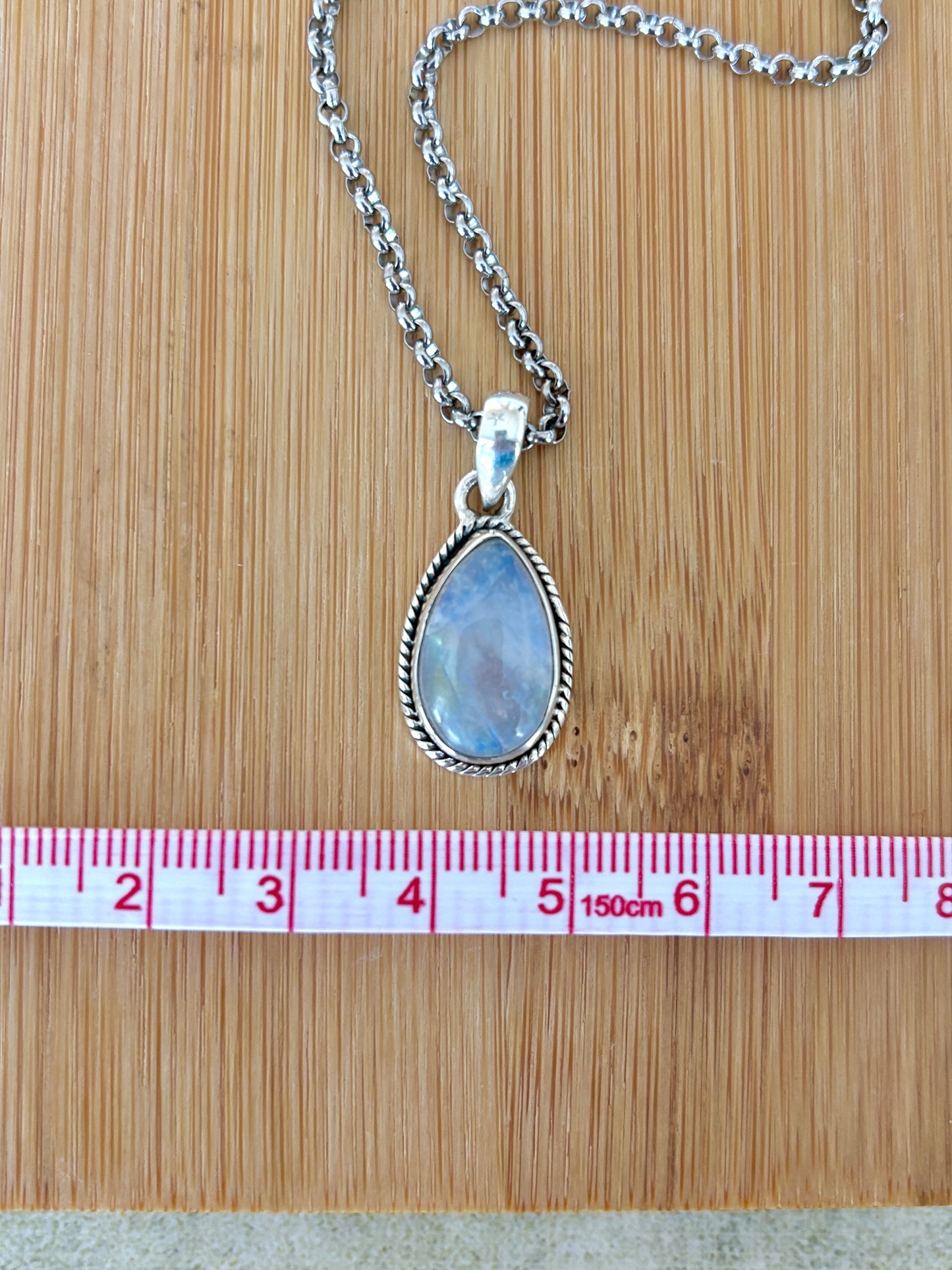 Teardrop Moonstone • Sterling .925 Pendant