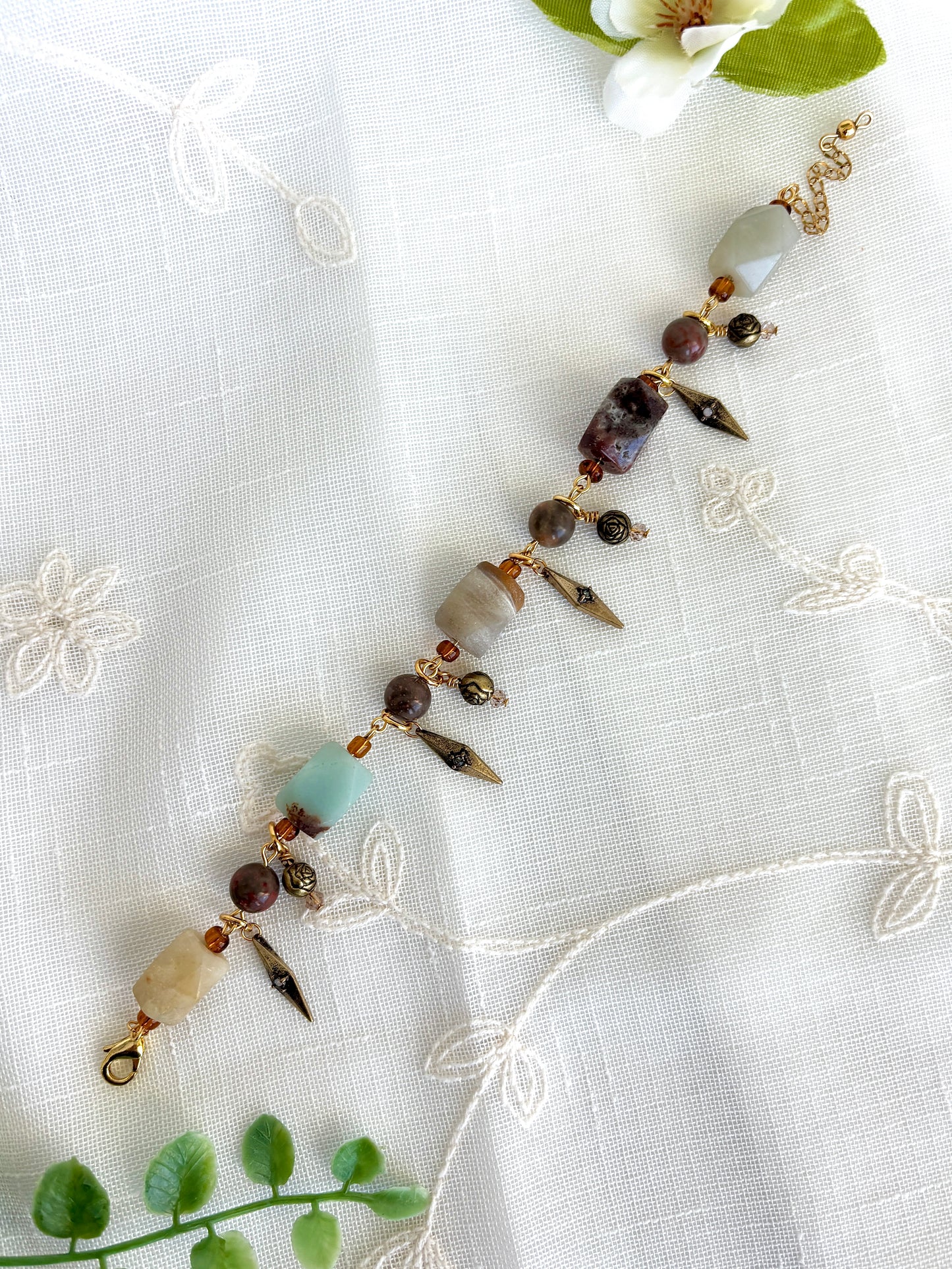 "Watch Your Stone" Charm Bracelet