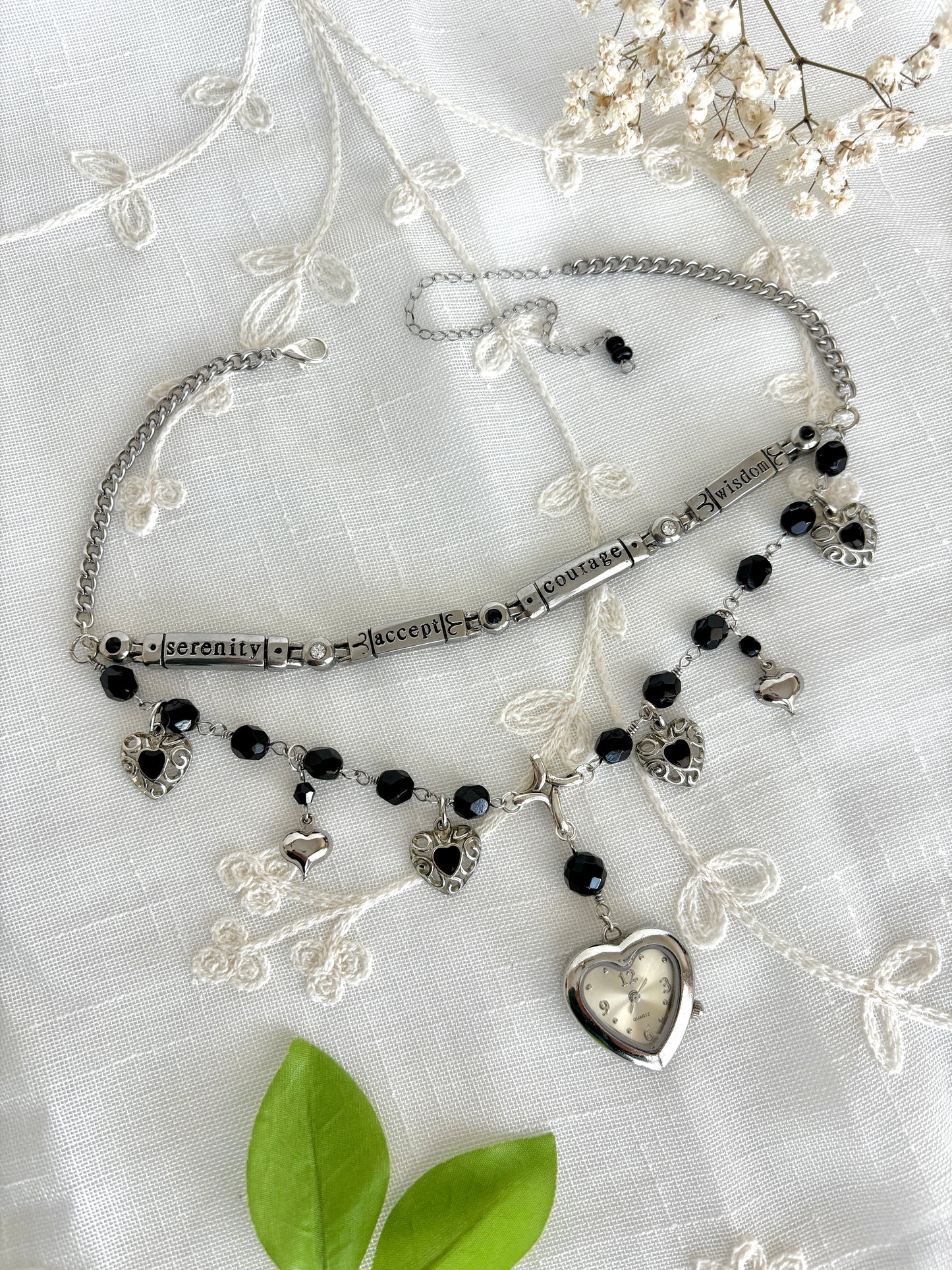 "Inspired Shadows" Watch Necklace