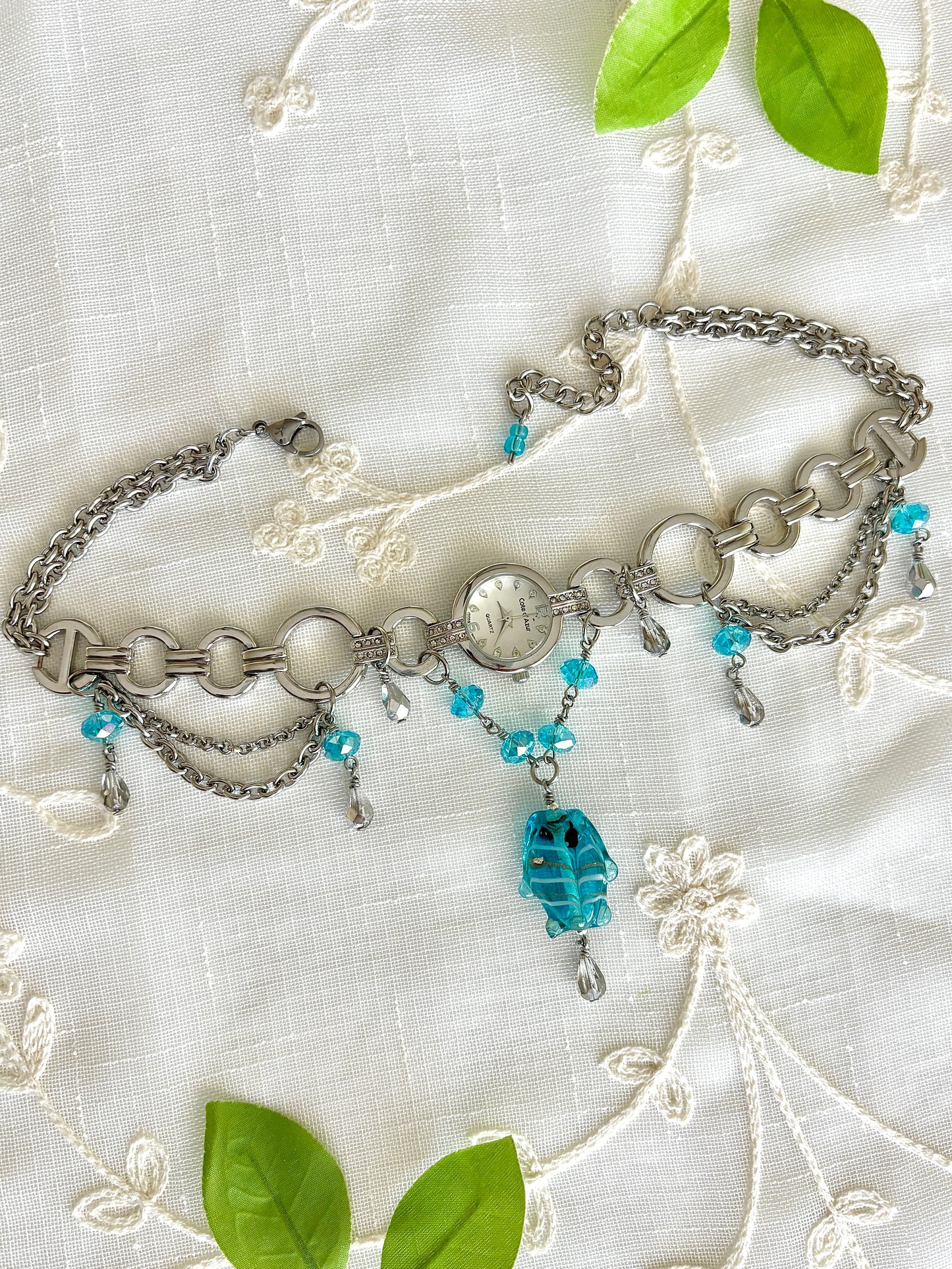 "Sounds Fishy" Watch Necklace