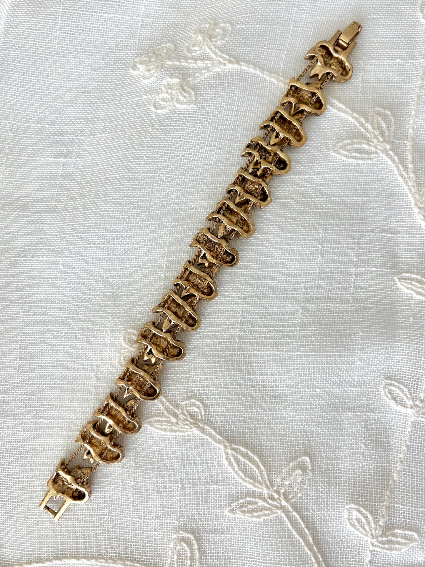 Little Angels w/ Instruments Gold Tone Slider Bracelet