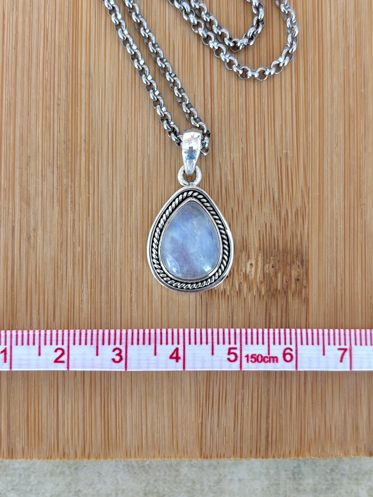 Teardrop Moonstone • Sterling .925 Pendant