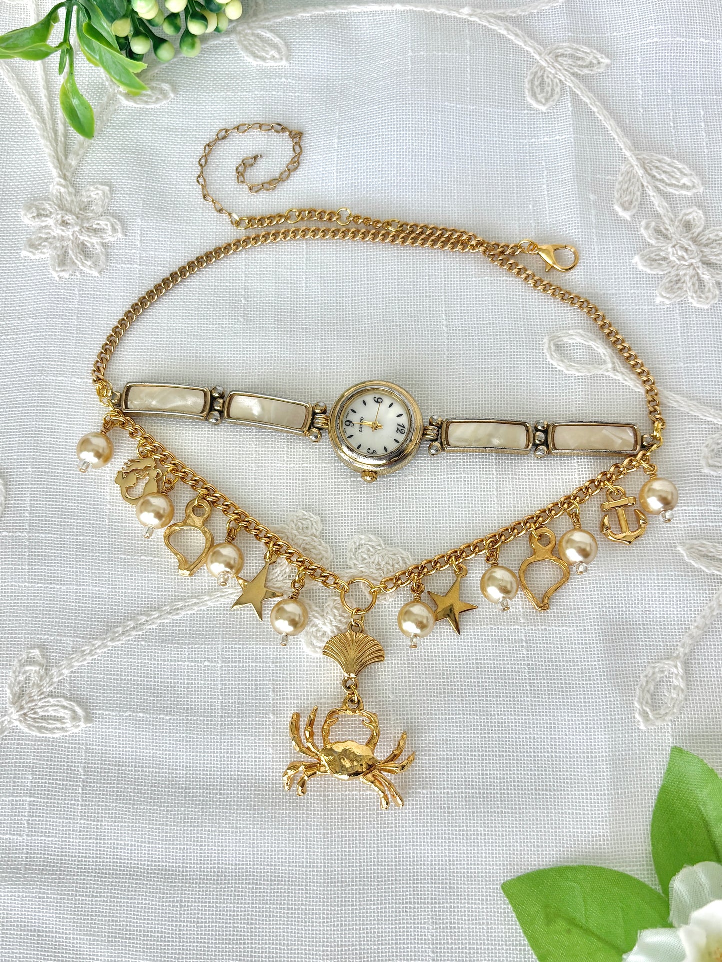 “Holy Crab” Watch Necklace