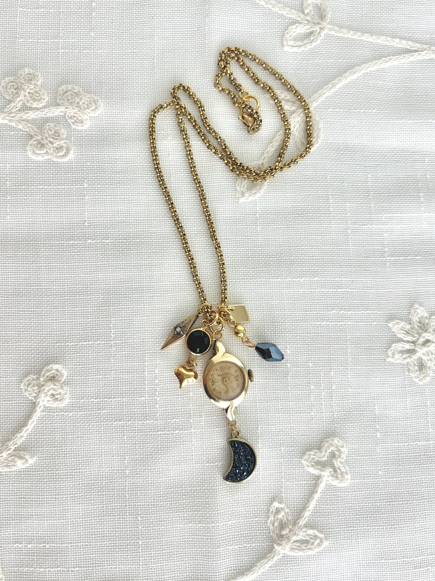 Gold Longines - Watch Charm Necklace