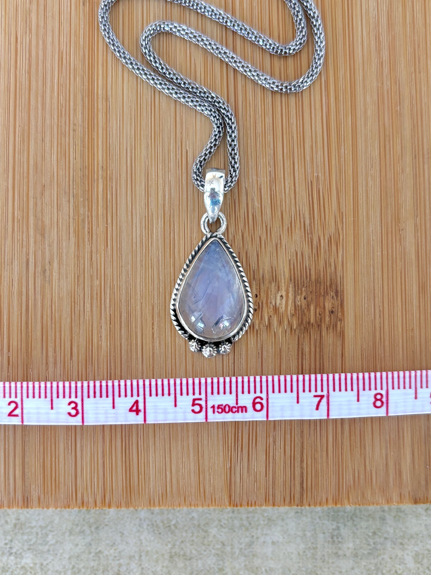 Teardrop Moonstone • Sterling .925 Pendant