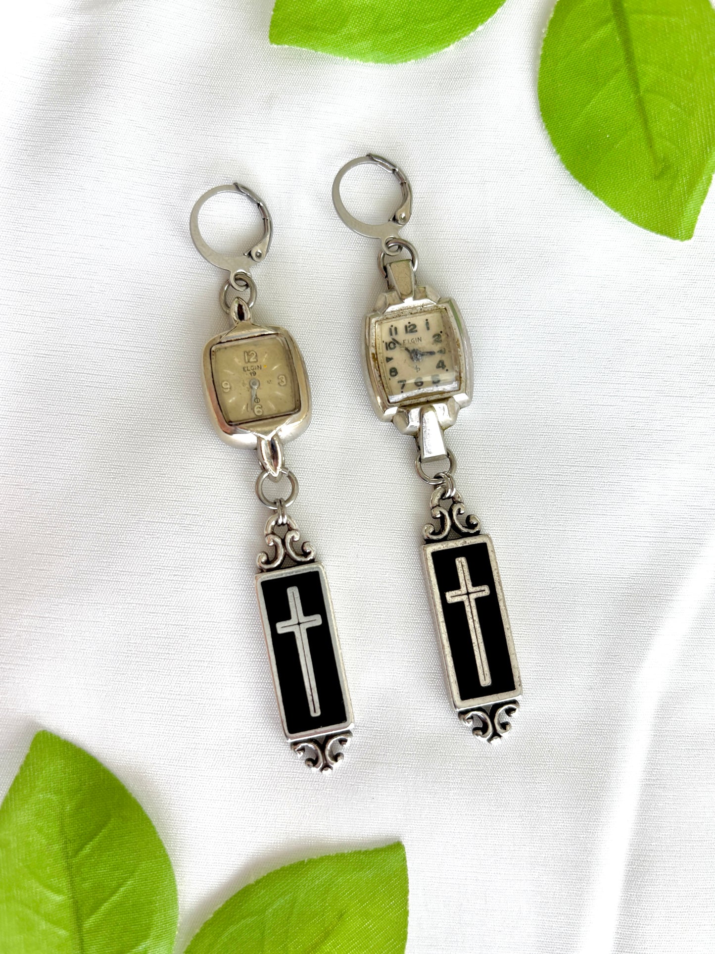 "Reverence" Watch Earrings