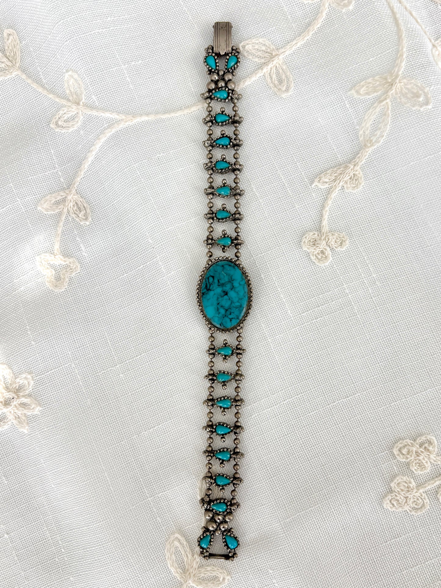 Faux Turquoise Slider Bracelet