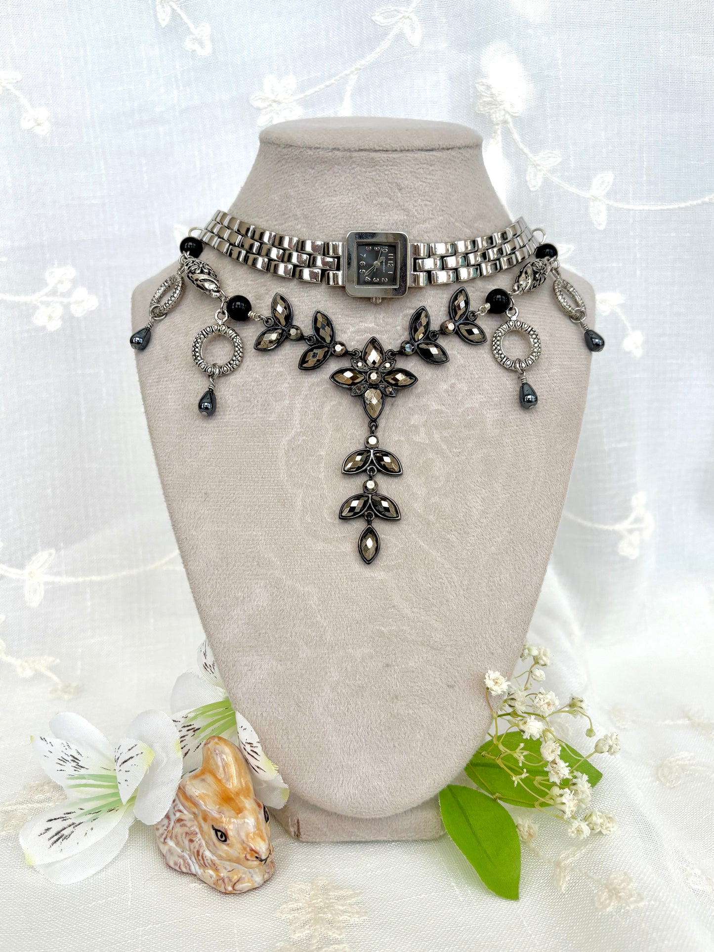 “Gloom’s Bloom” Watch Necklace