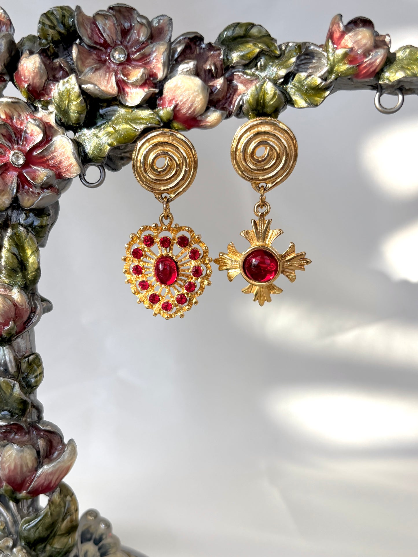 "Ruby Renaissance" Earrings