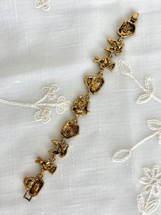 1995 Bergdorf Goodman Gold Magician Charm Bracelet
