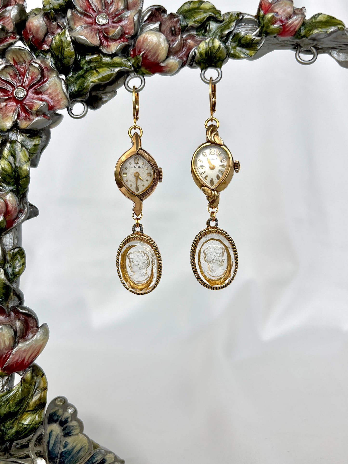 "Look Both Ways" Watch Earrings