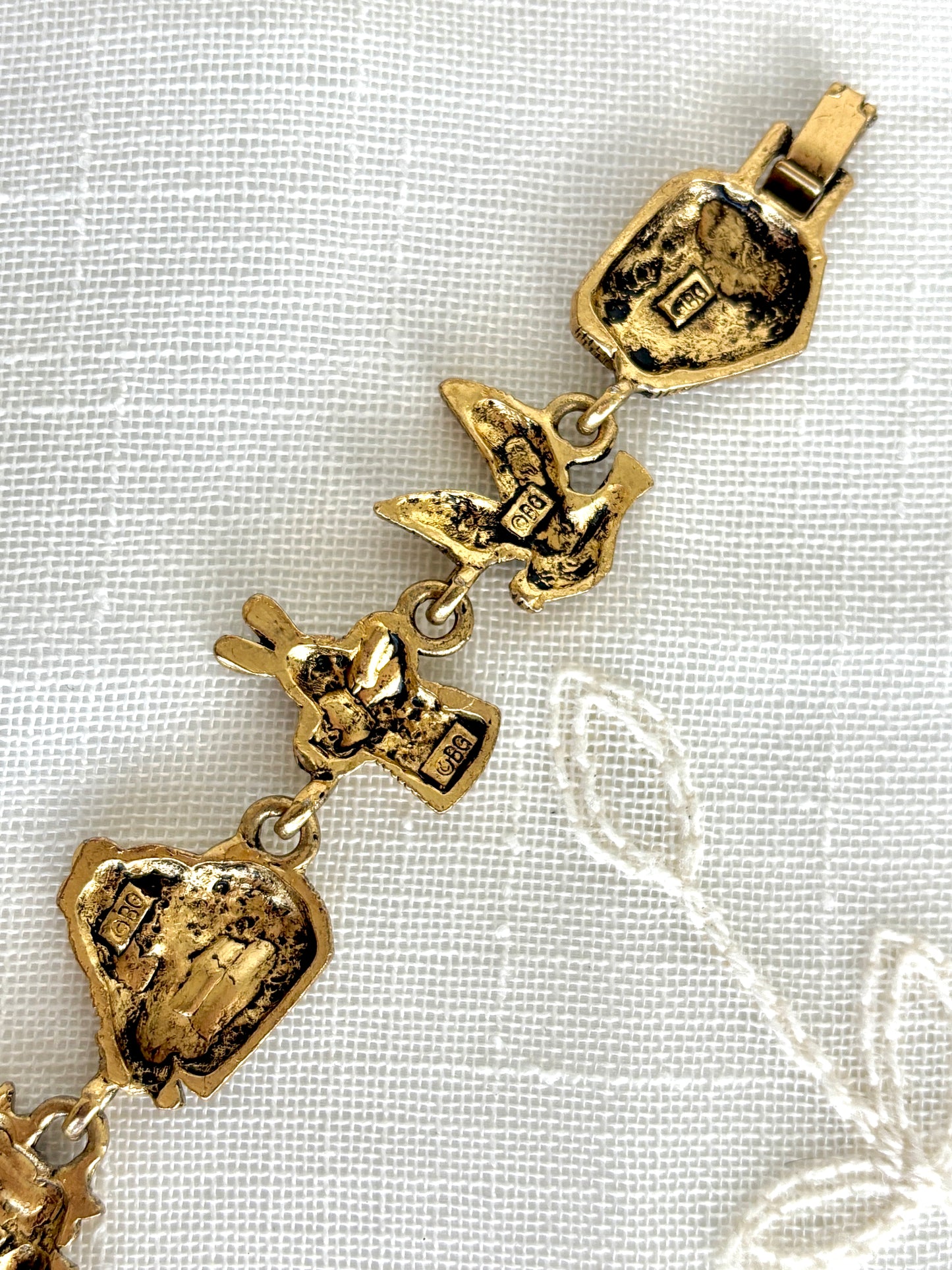 1995 Bergdorf Goodman Gold Magician Charm Bracelet