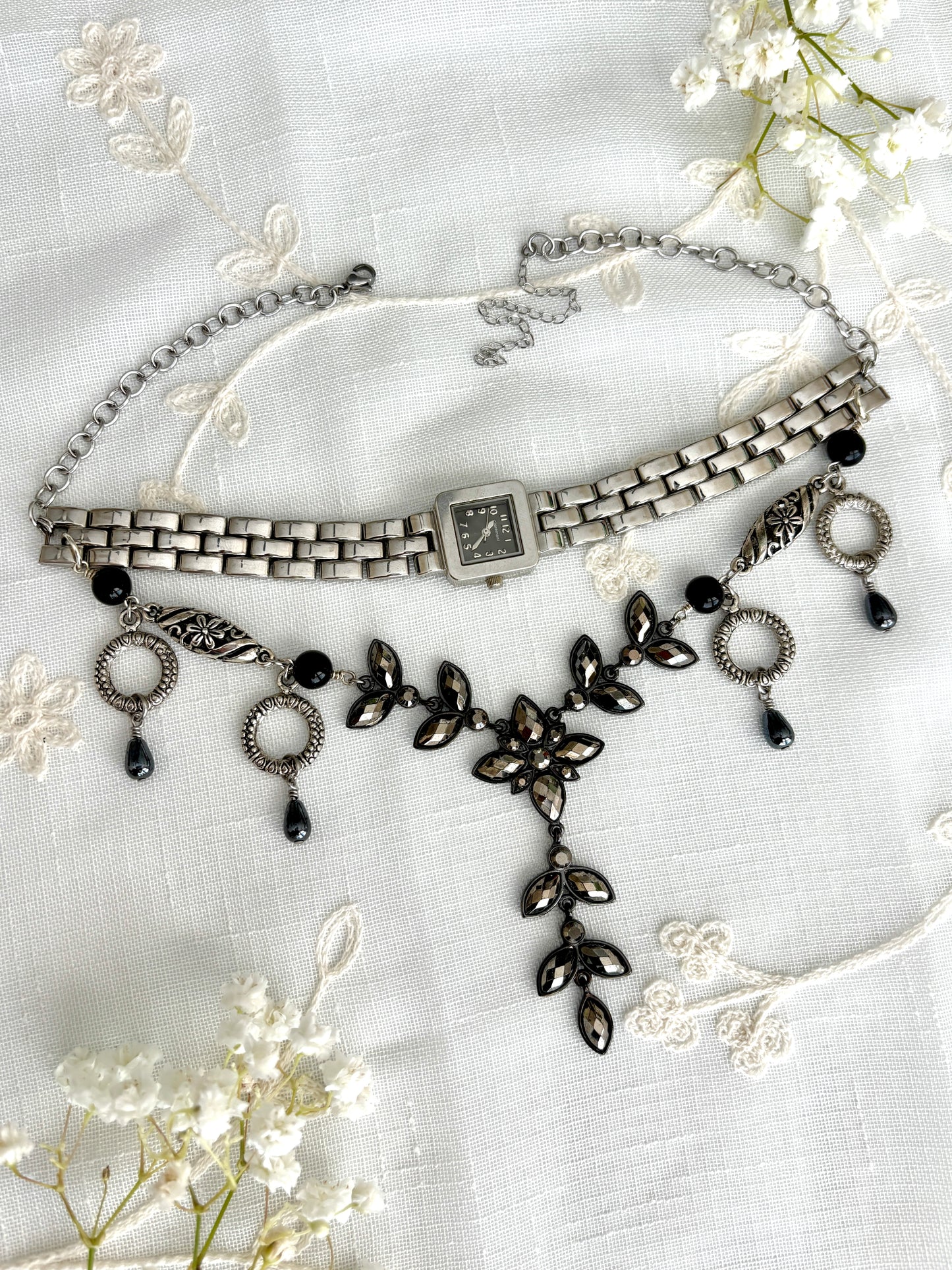 “Gloom’s Bloom” Watch Necklace