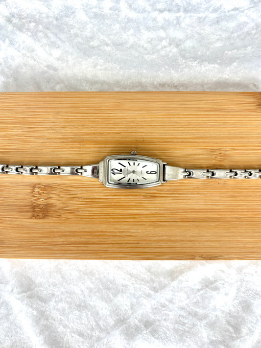 Asymmetrical Silver Watch Choker - Jaclyn Smith