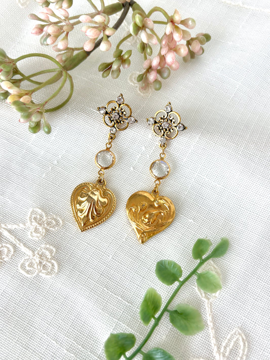 "Hearts of Gold" Earrings