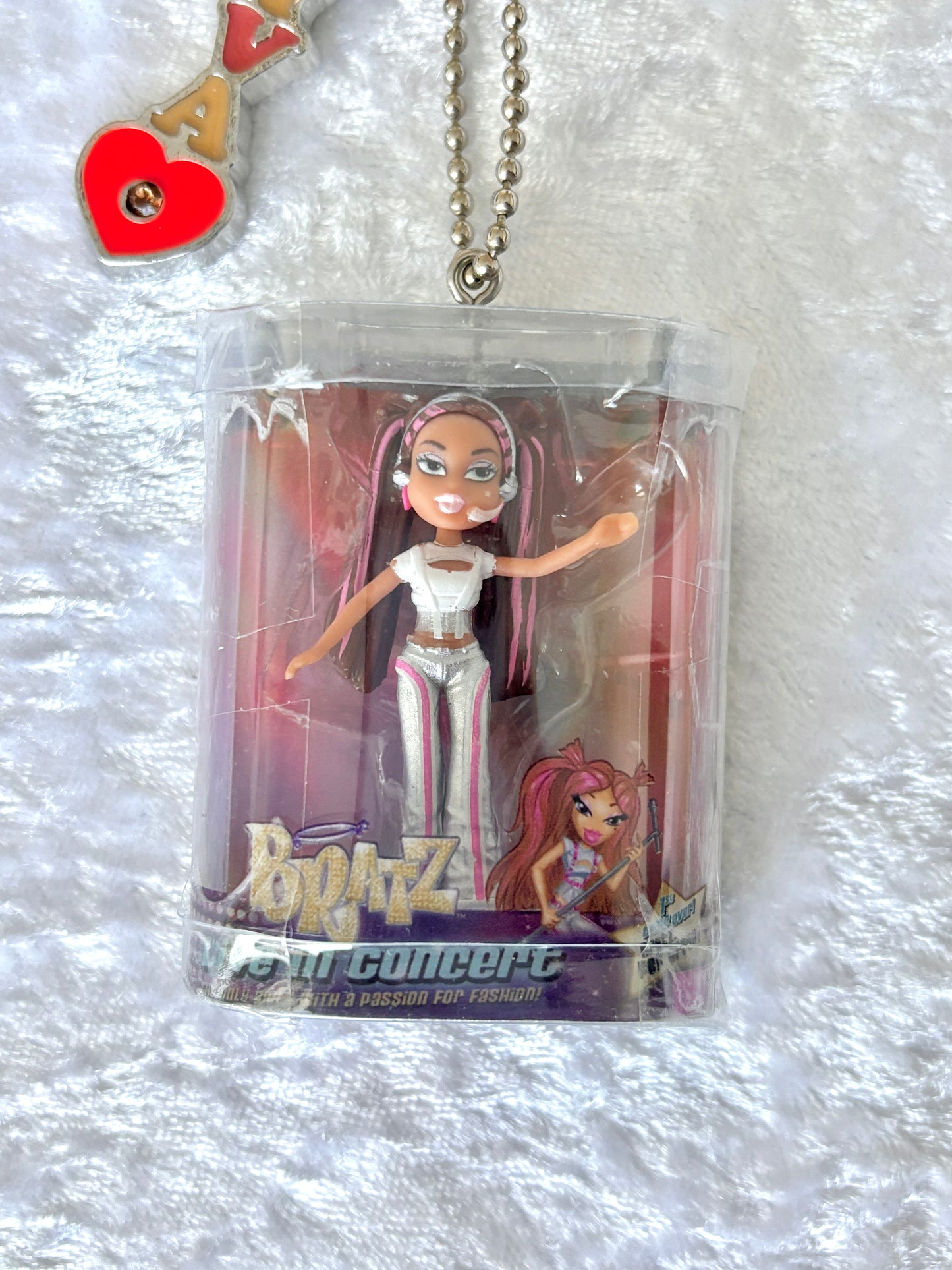 Bratz “Live In Concert” Charmed Keychain - Yasmin w/ Vintage Enamel “Diva” Charm