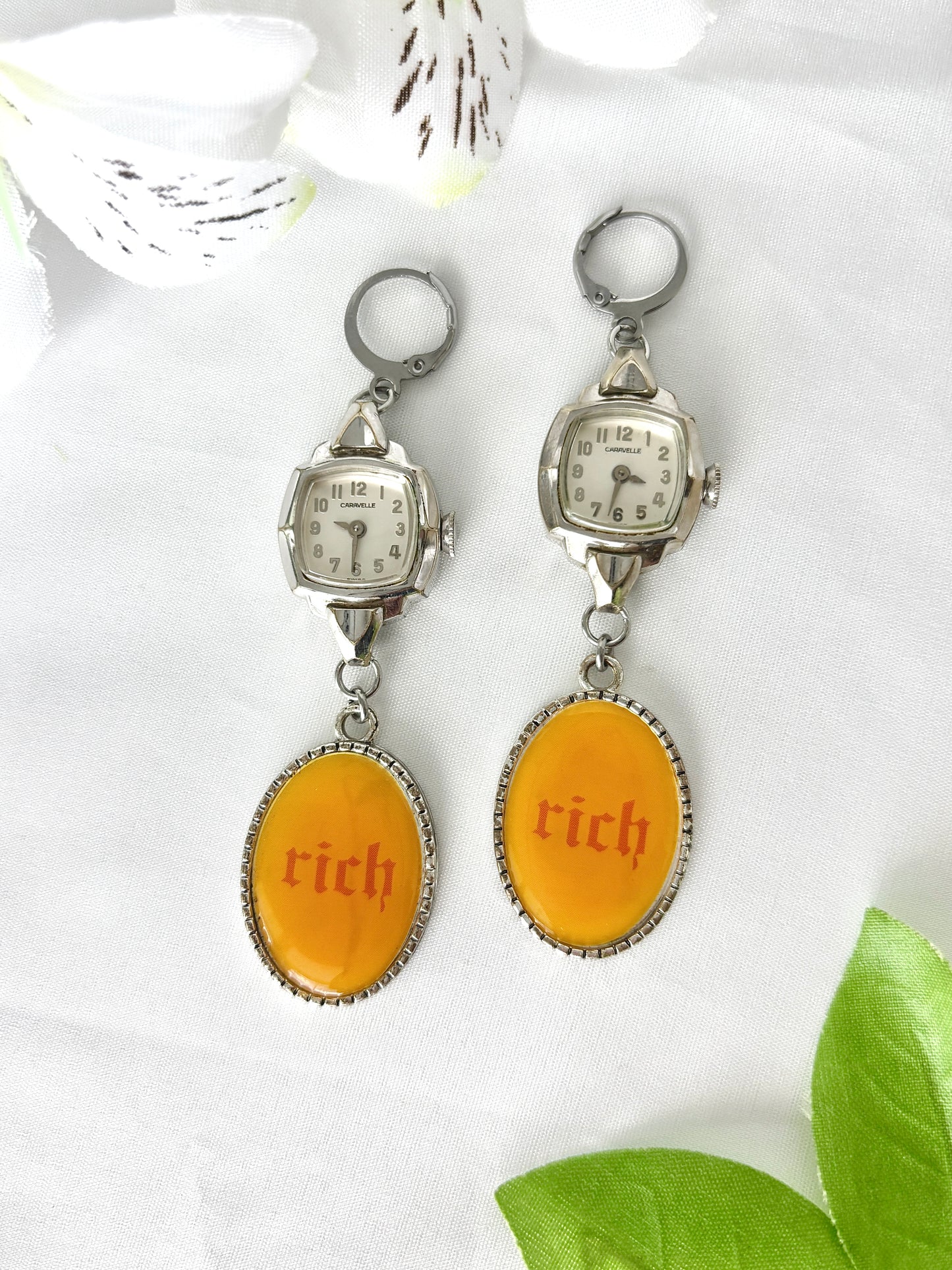 “That’s Rich” Watch Earrings