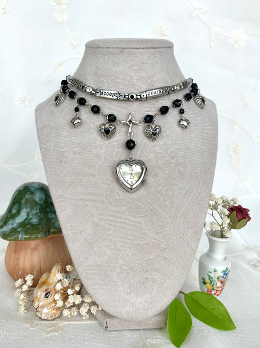 "Inspired Shadows" Watch Necklace