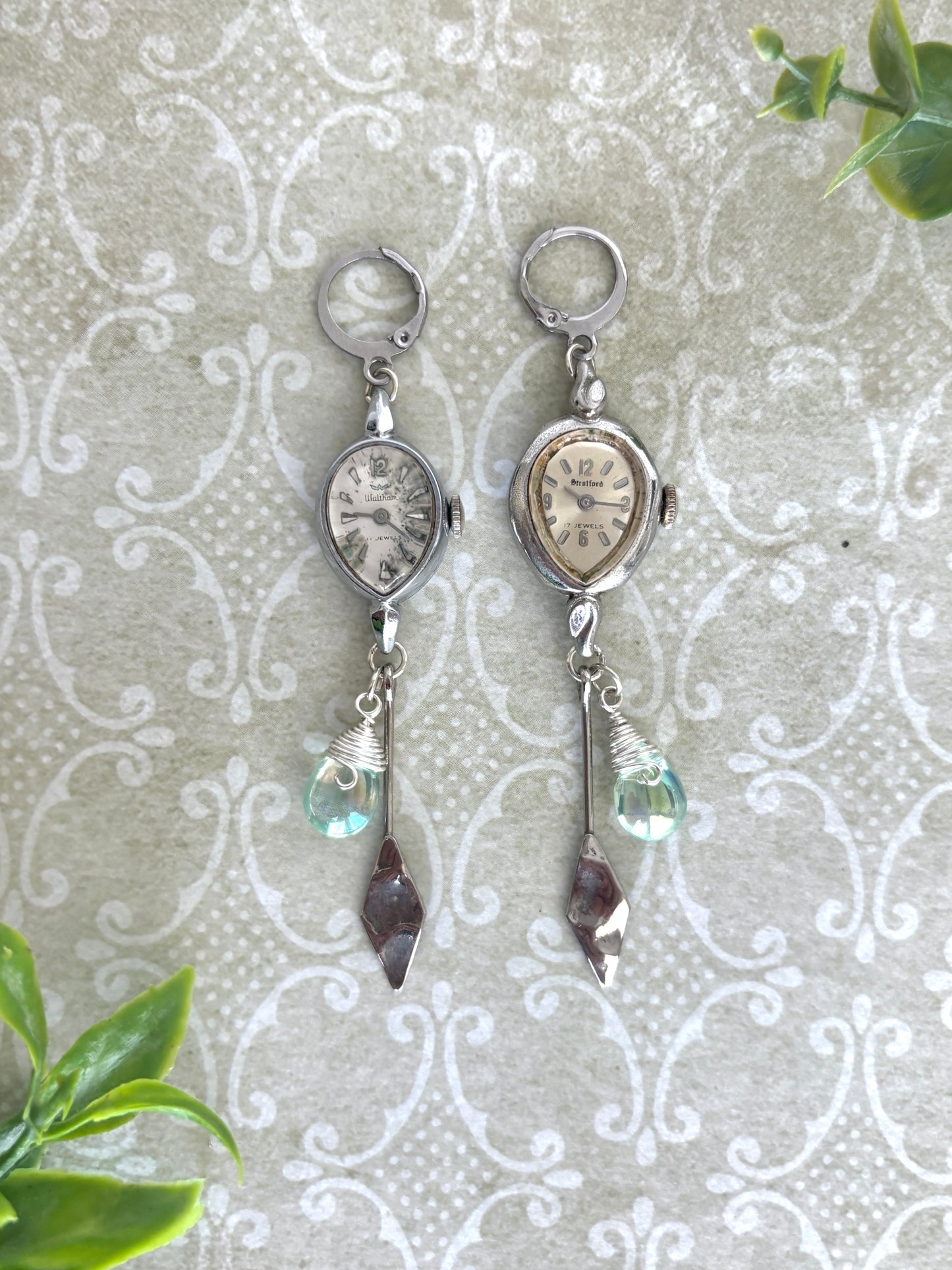 "No Time To Cry" Watch Earrings