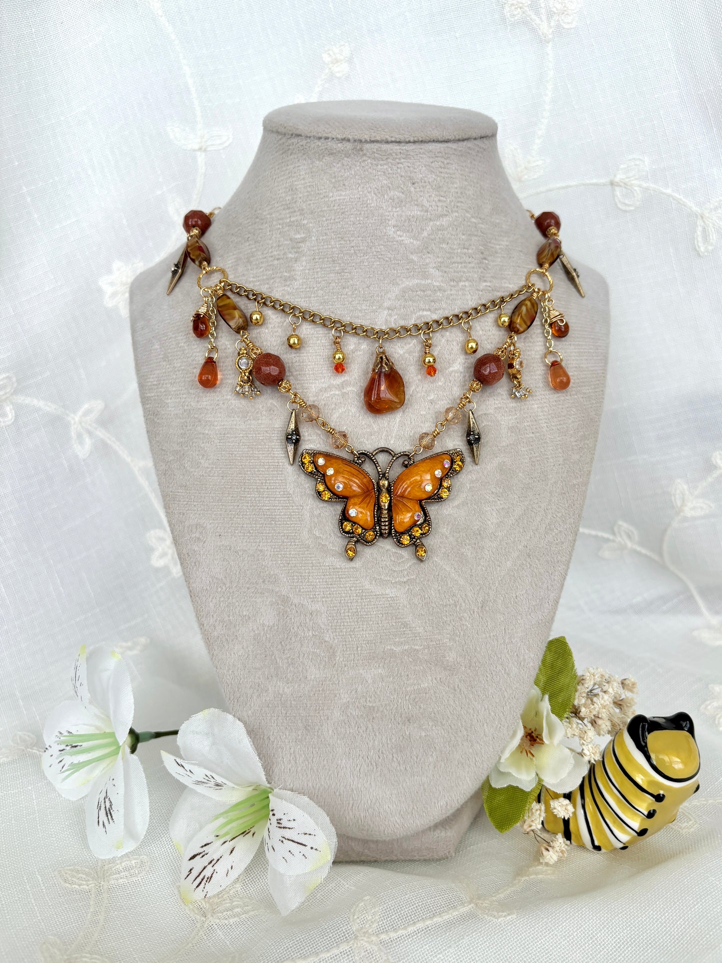 Monarch Butterfly Necklace