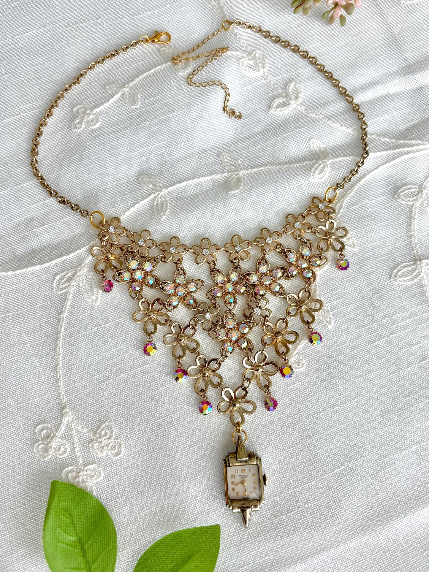 "You'll Be Bouquet" Watch Necklace