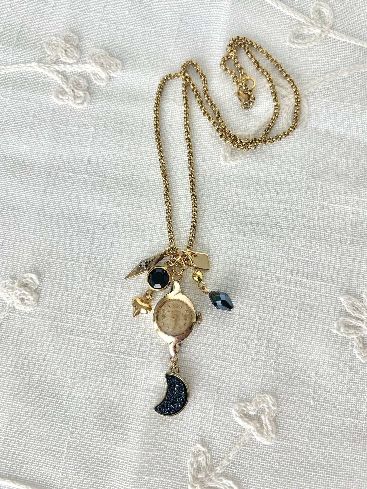 Gold Longines - Watch Charm Necklace