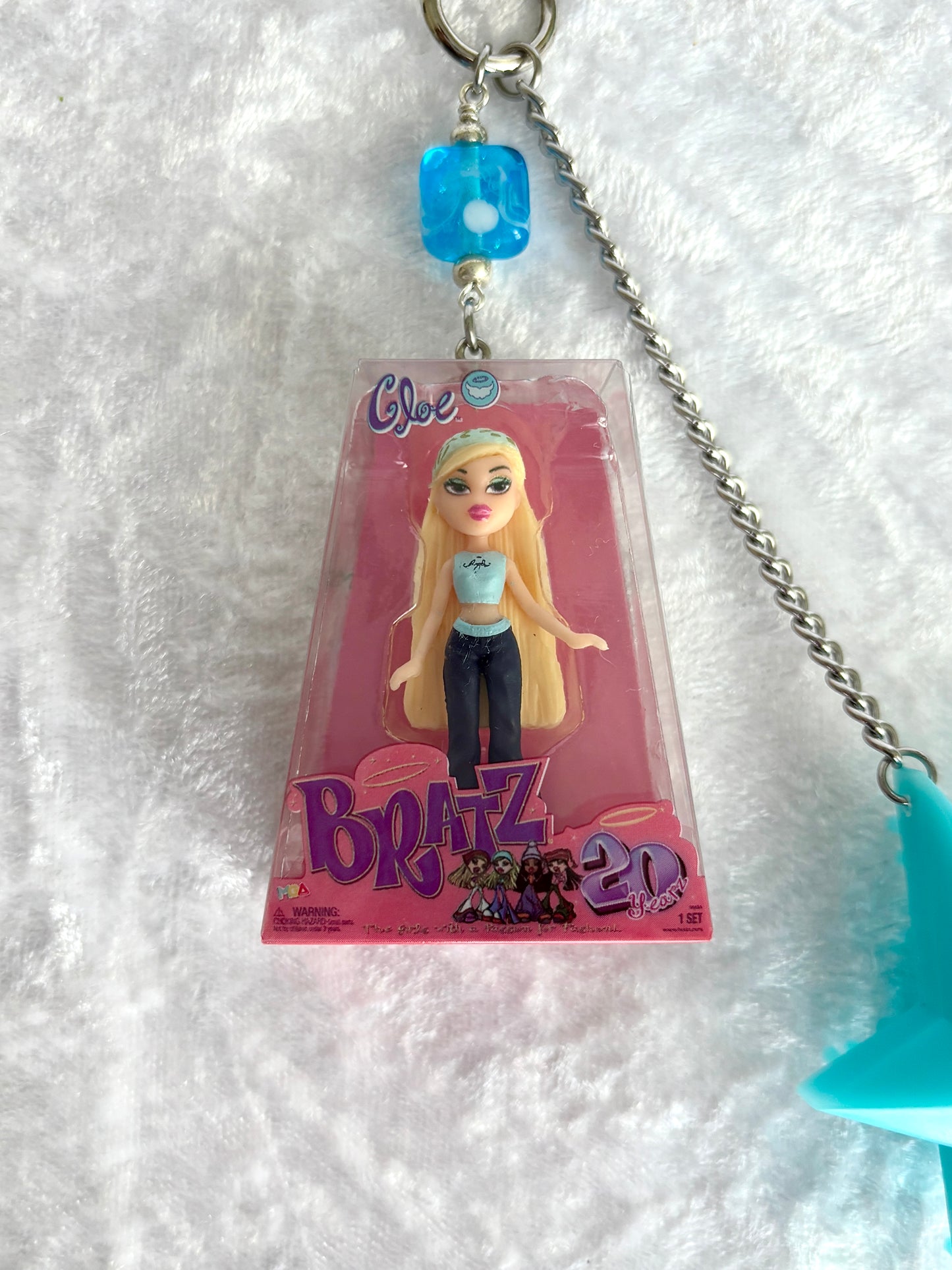 Bratz "20 Yearz" Brush Keychain - Cloe w/ Blue Star Brush