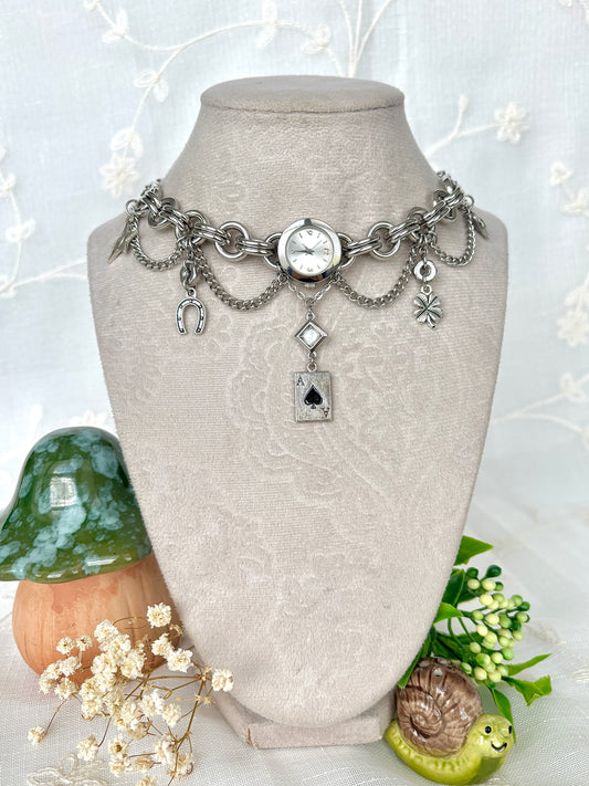 “Lucky Draw" Watch Necklace