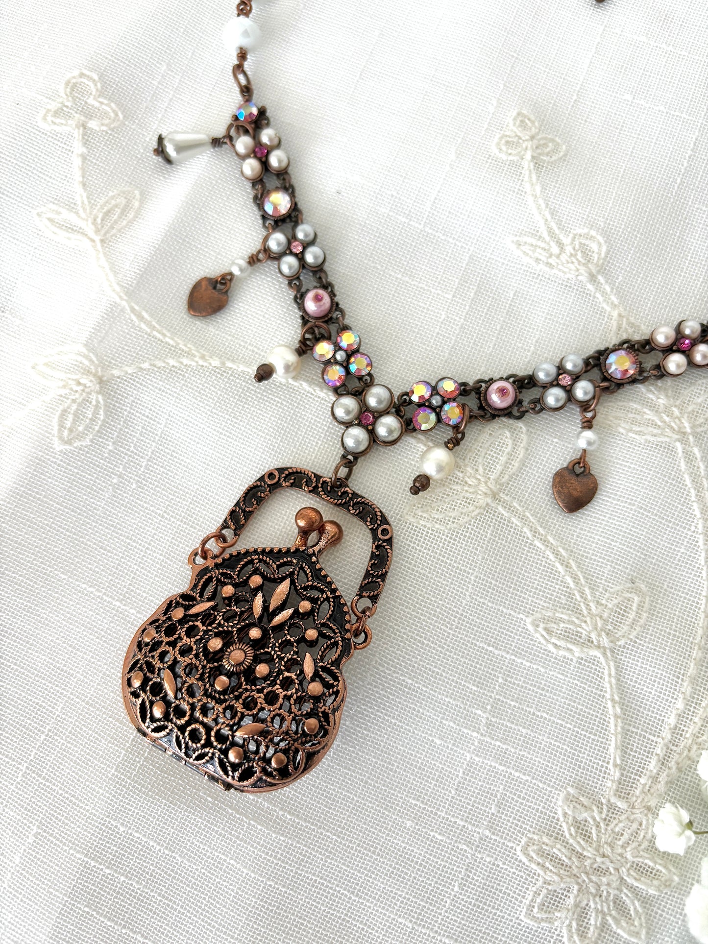 "Trinket Trap" Coin Purse Pendant Necklace