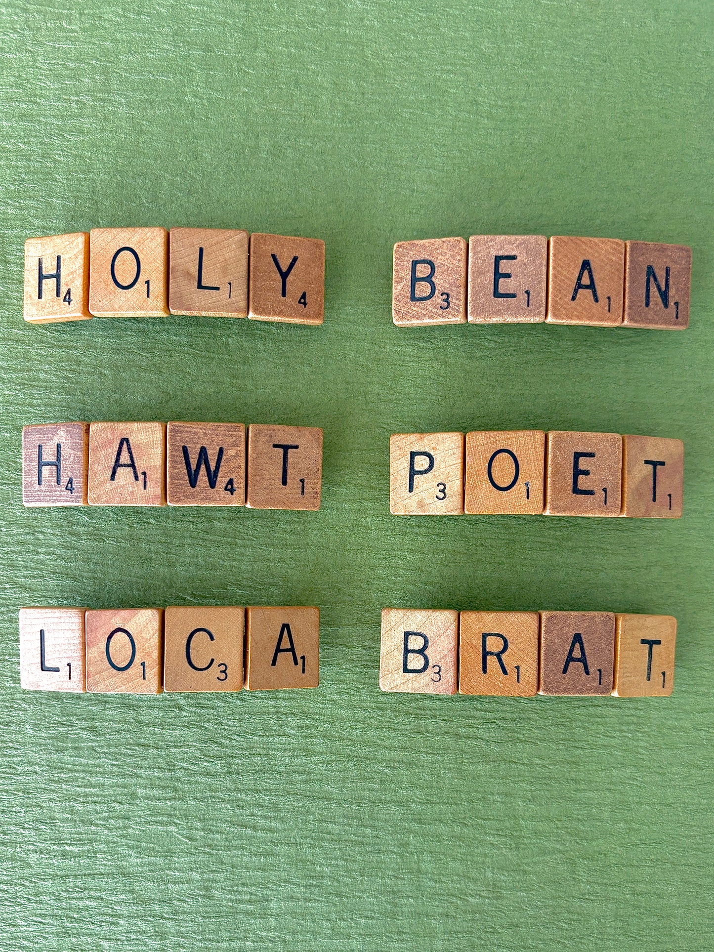 Scrabble Hair Clips