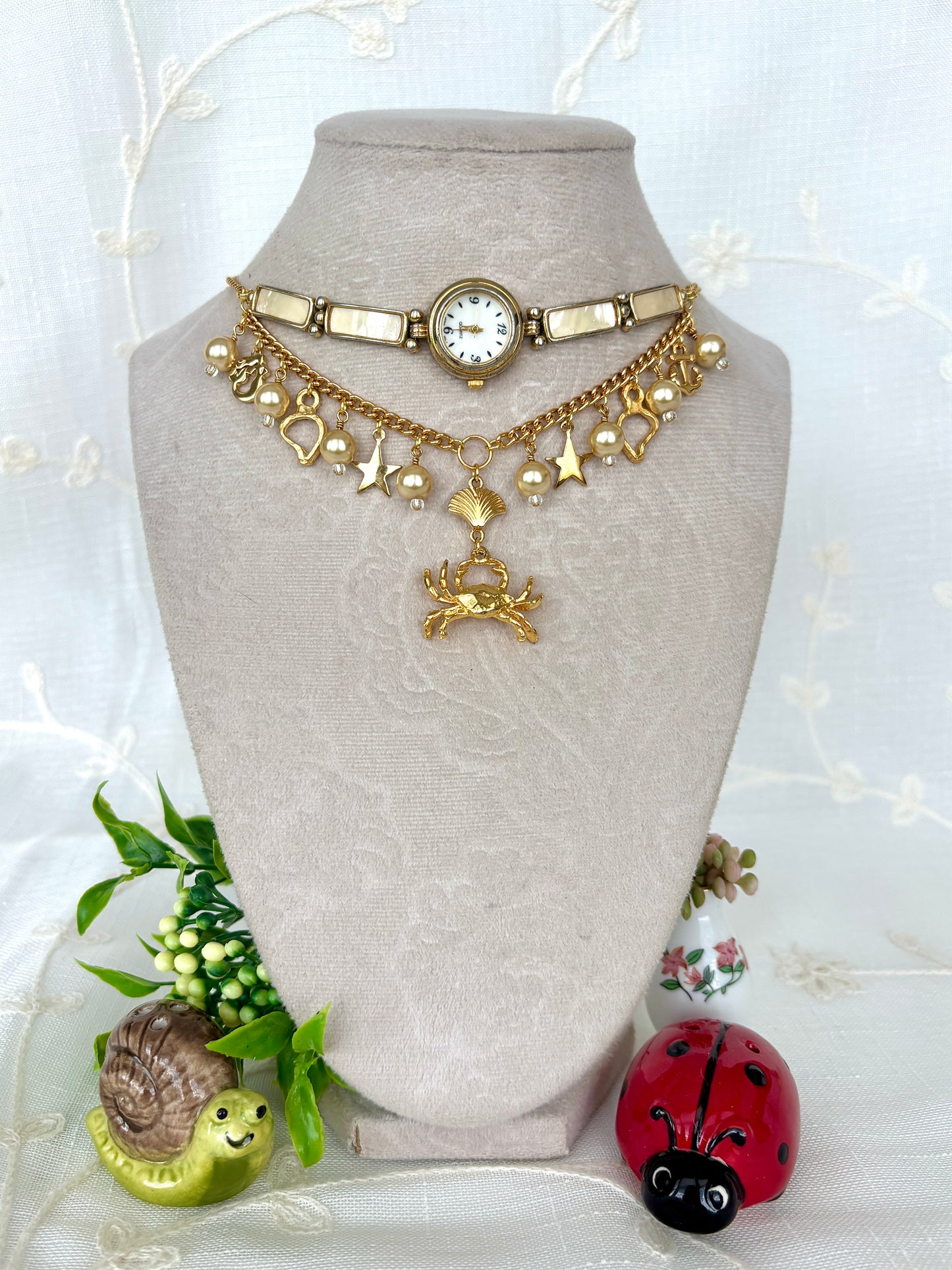 “Holy Crab” Watch Necklace
