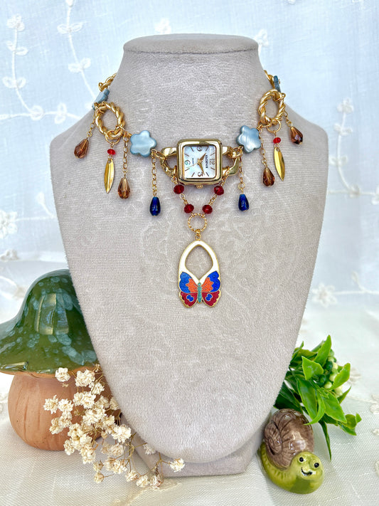 “From The Flowers” Watch Necklace